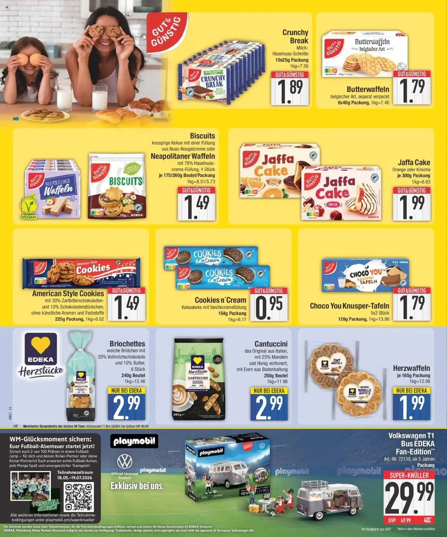 E center Prospekt Niederwinkling – gültig ab 17.05.2026 | Seite: 11 | Produkte: Milch, Waffeln, Fußball, Kekse
