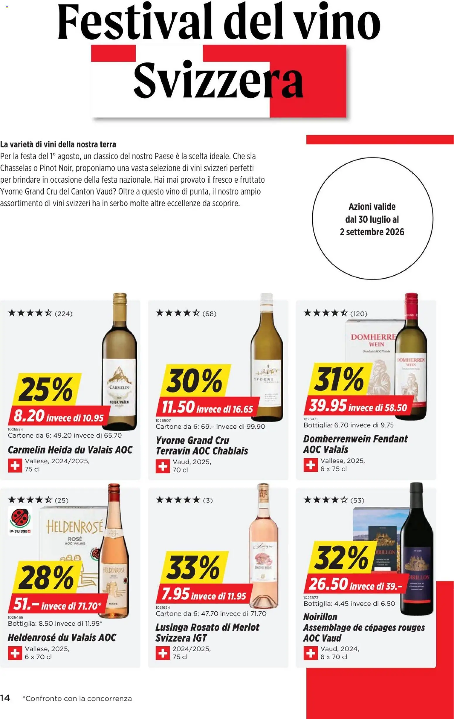 Denner aktionen IT – gültig ab 30.07.2026 | Seite: 14 | Produkte: Merlot, Wein