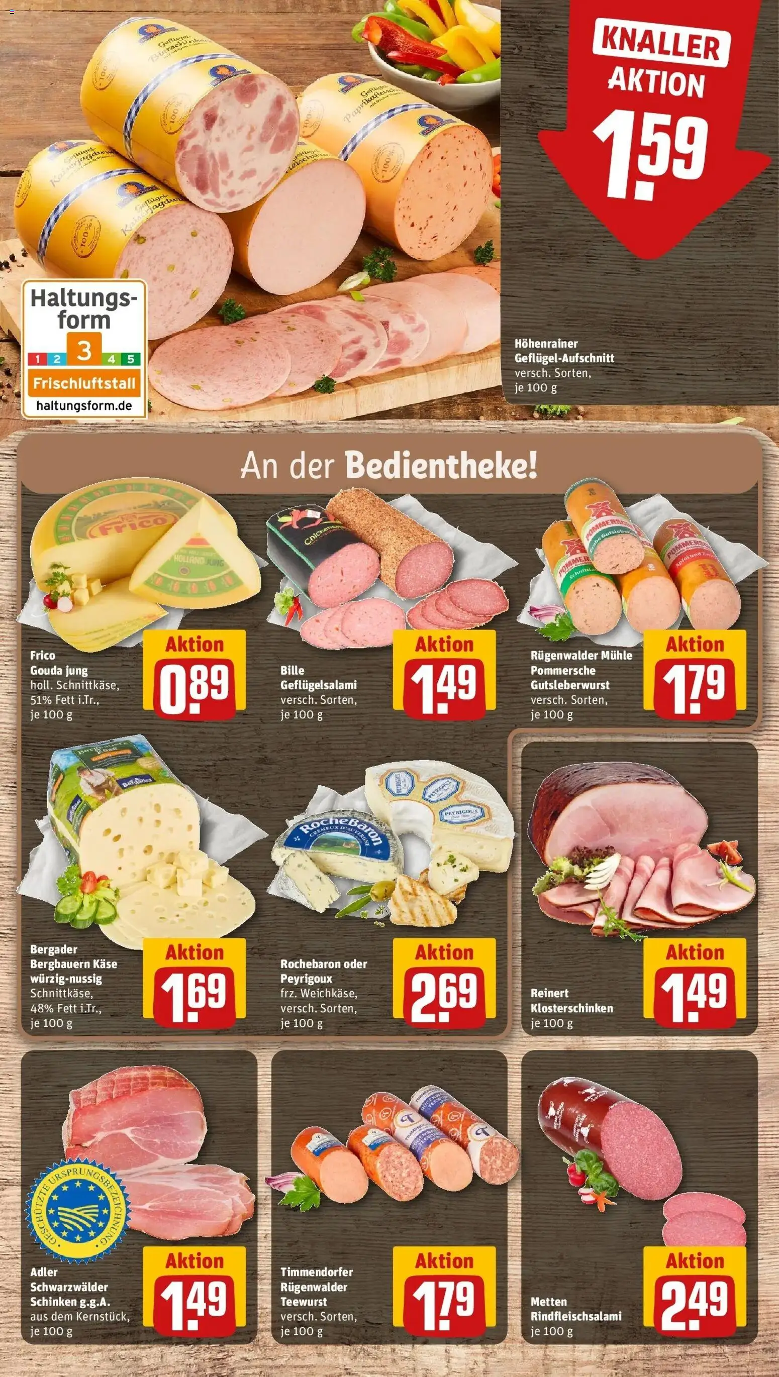REWE Prospekt ab 21.09.2026 zum Blättern » Angebote | Seite: 16 | Produkte: Mühle, Käse, Gouda, Schinken