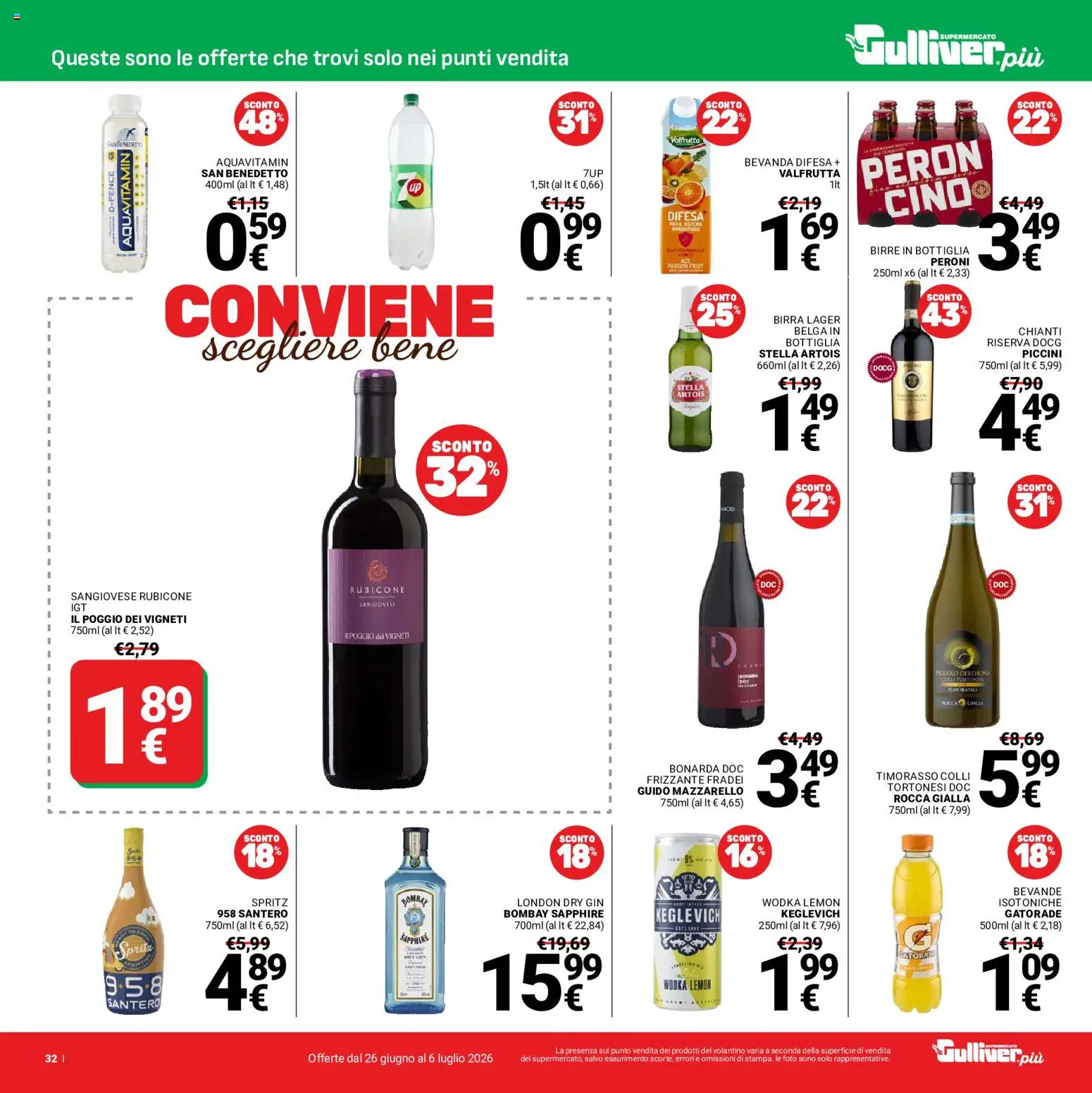 Volantino Gulliver del 26/06/2026 | Pagina: 32