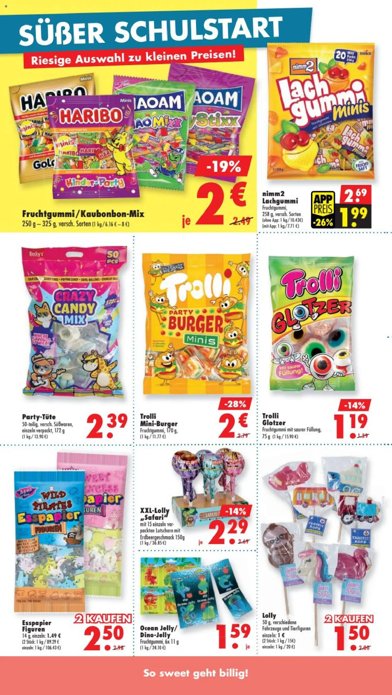 Mäc Geiz Schulaktion – gültig ab 06.07.2026 | Seite: 8 | Produkte: Haribo, Burger, Saft