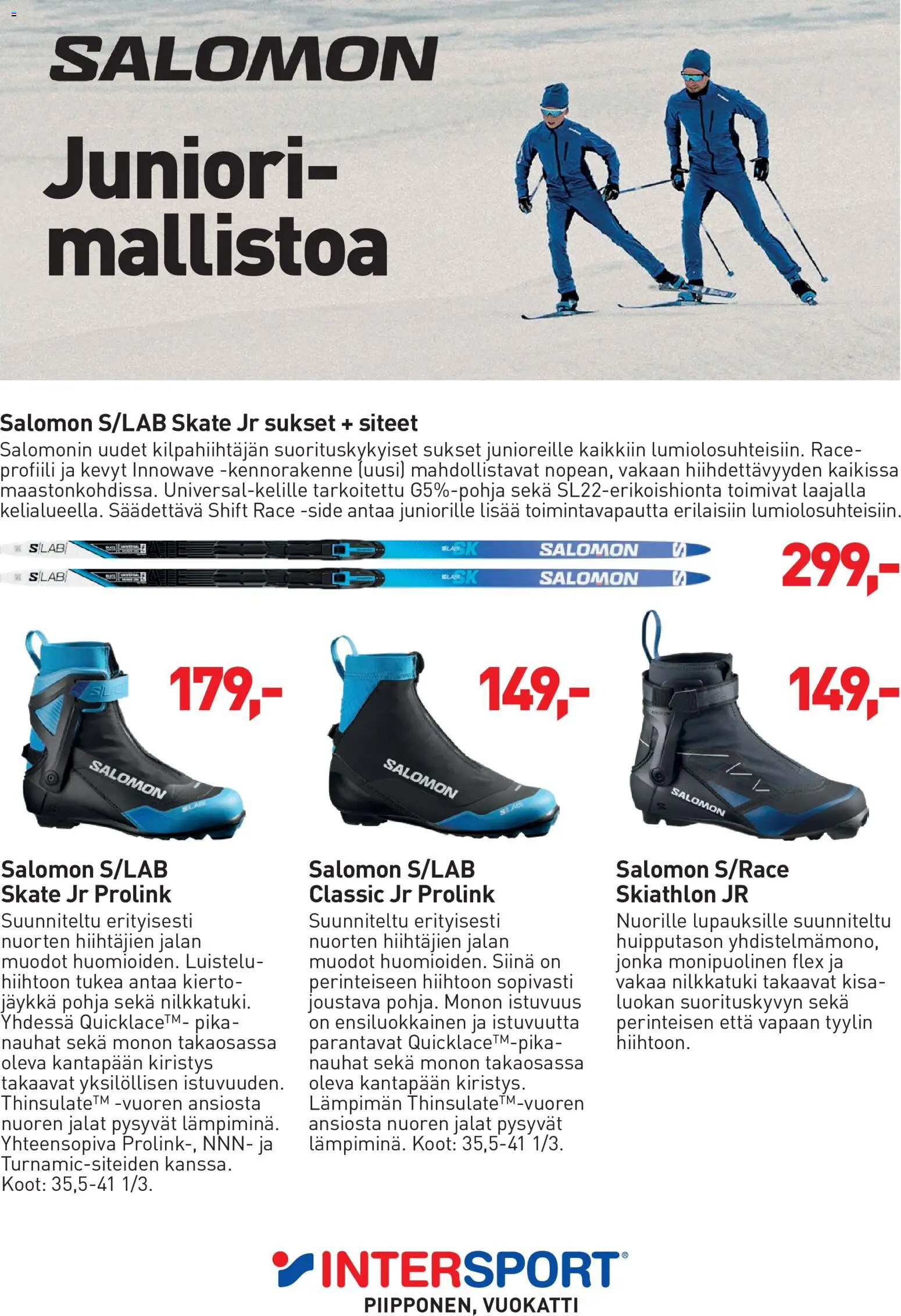 Intersport Maastohiihtokuvasto Vuokatti – voimassa 12/10/2026 alkaen | Sivu: 19 | Tuotteet: Siteet