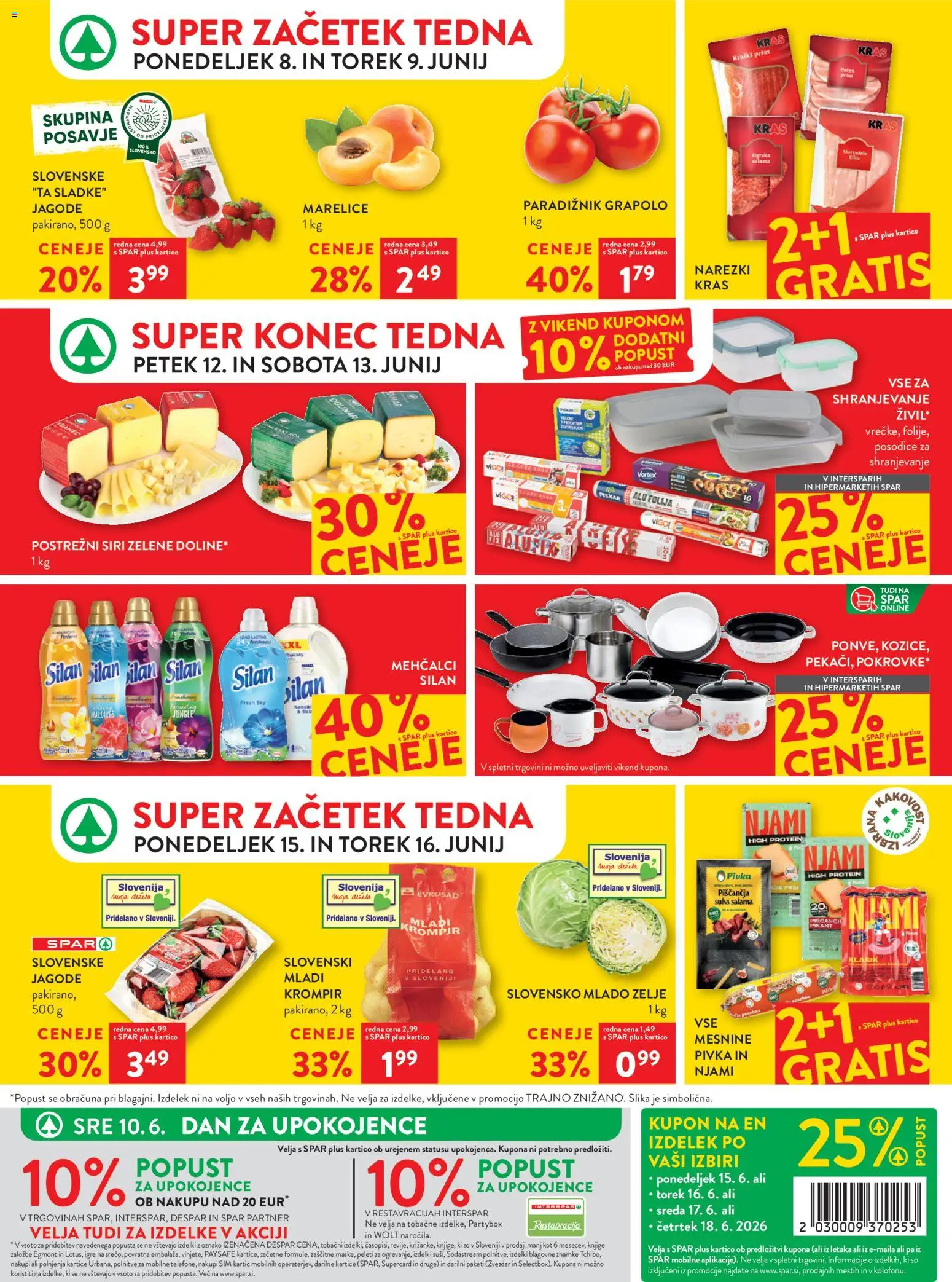 Novi Spar katalog ponudbe – veljaven od 10.06.2026 | Stran: 49 | Izdelki: Salama, Folija, Krompir, Zelje
