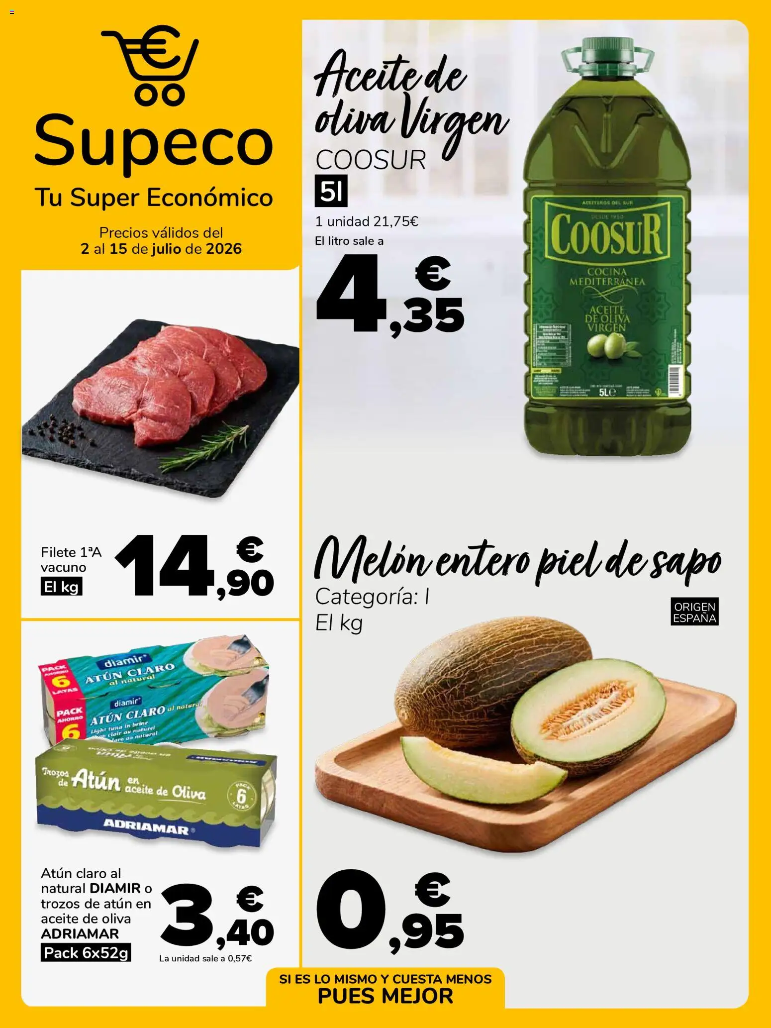 Supeco folleto │ válido desde el 02/07/2026 | Página: 1 | Productos: Aceite, Aceite de oliva, Cocina, Filete