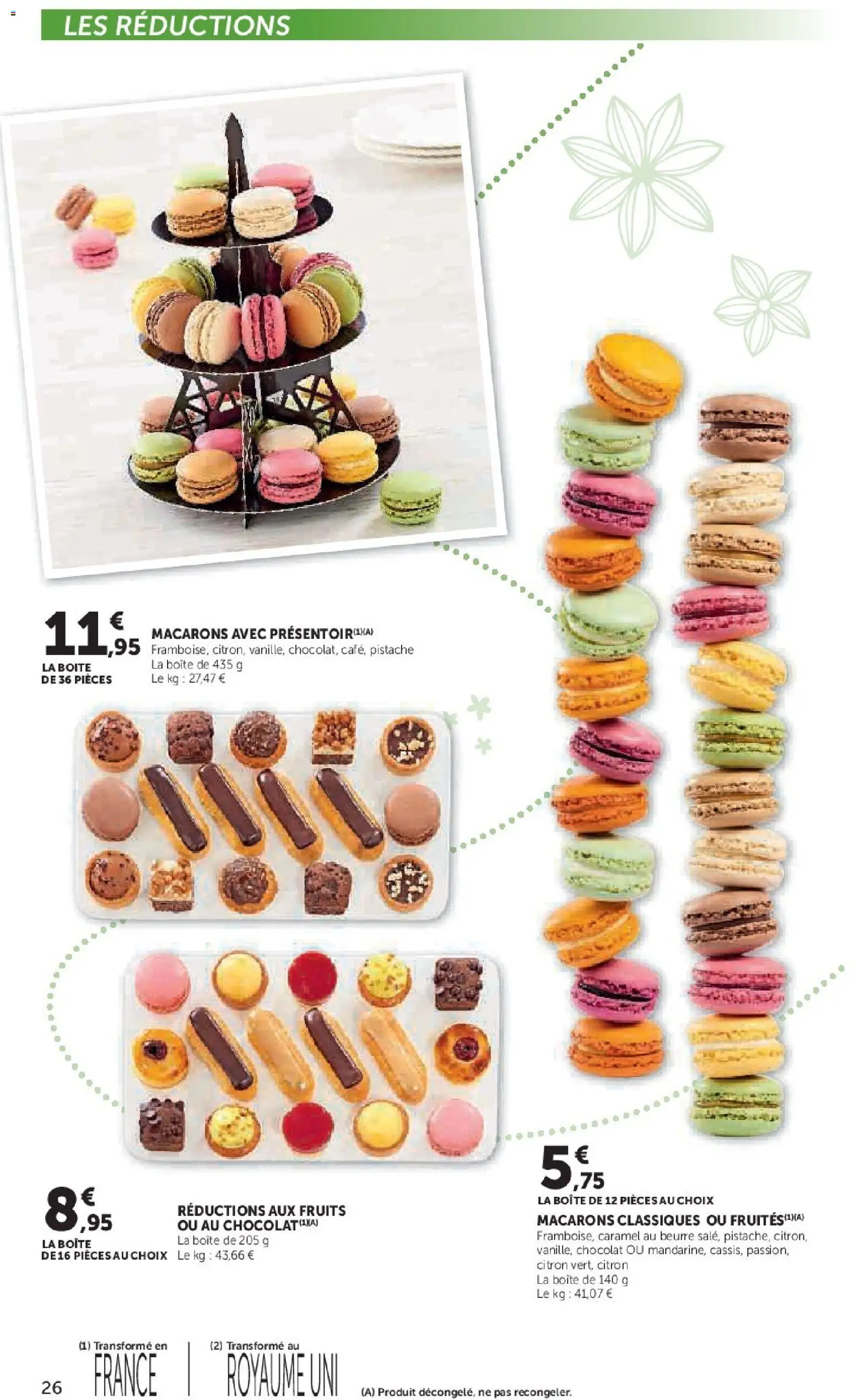 {H1} | Page: 26 | Produits: Citron, Macarons, Beurre, Chocolat