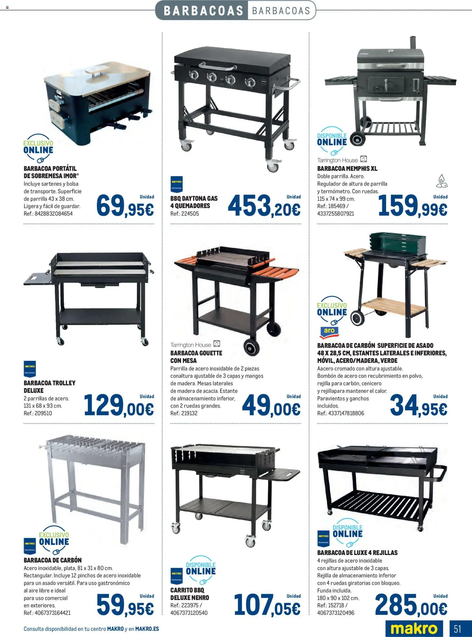 Makro - Especial Terrazas │ válido desde el 09.03.2026 | Página: 51 | Productos: Funda, Bolsa, Estante, Mesa
