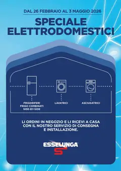 Anteprima del volantino Esselunga S volantino Elettrodomestici valido a partire dal 26.02.2026