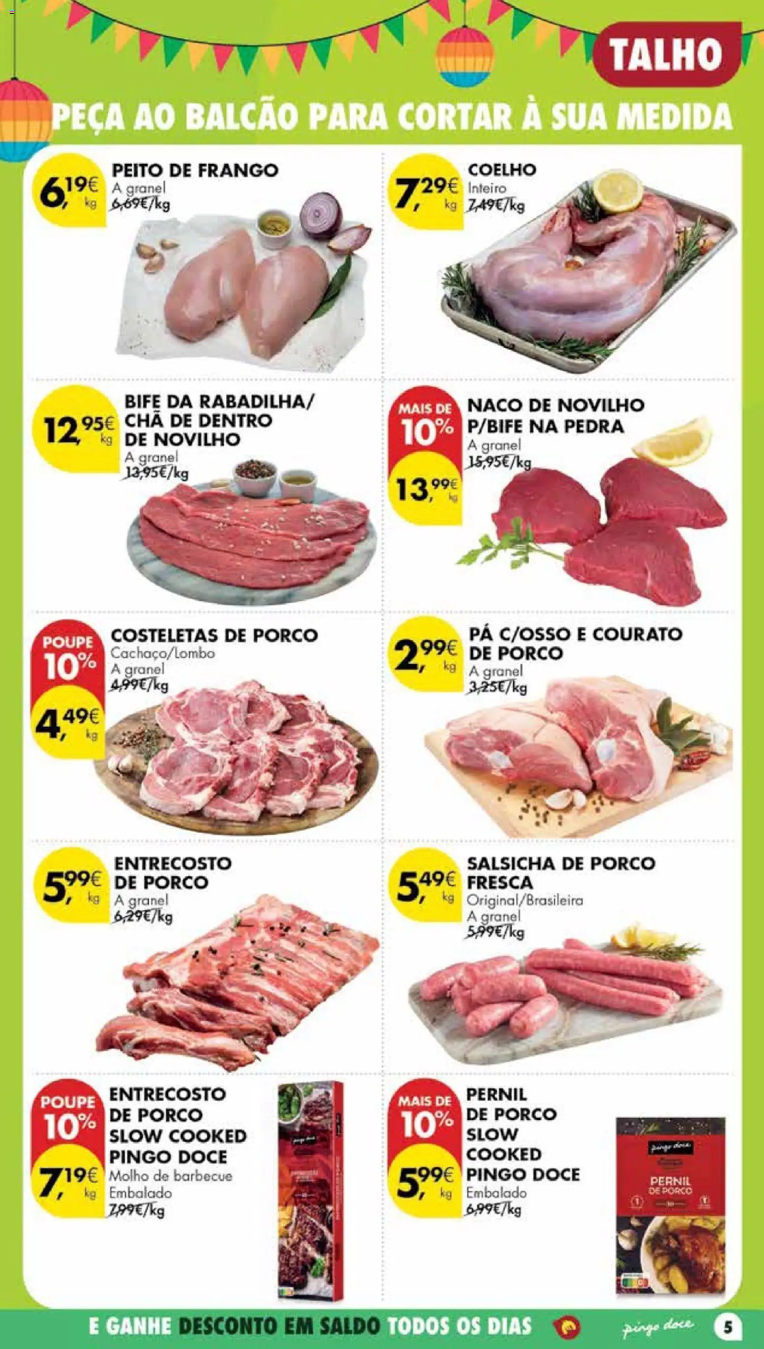 Pingo Doce Poupe Esta Semana Madeira │ válido de 23/06/2026 | Página: 5 | Produtos: Frango, Salsicha, Coelho, Pá