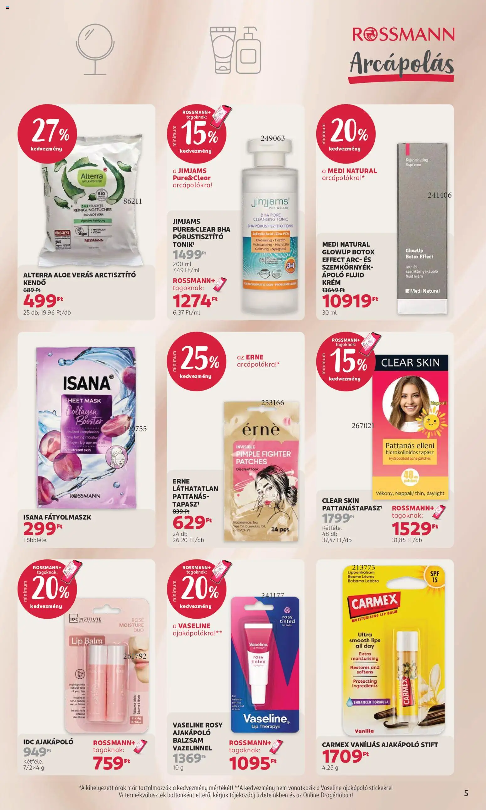 Rossmann akciós ujság - amely érvényes a következő dátumtól: 2026.09.21. | Oldal: 5 | Termékek: Tonic, Tonik, Stift, Püré