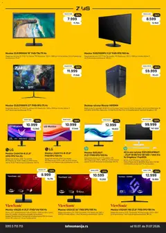 Tehnomanija katalog - pregled Tehnomanija kataloga - važi od 10.07.2026 | Strana: 20 | Proizvode: Monitor, Disk