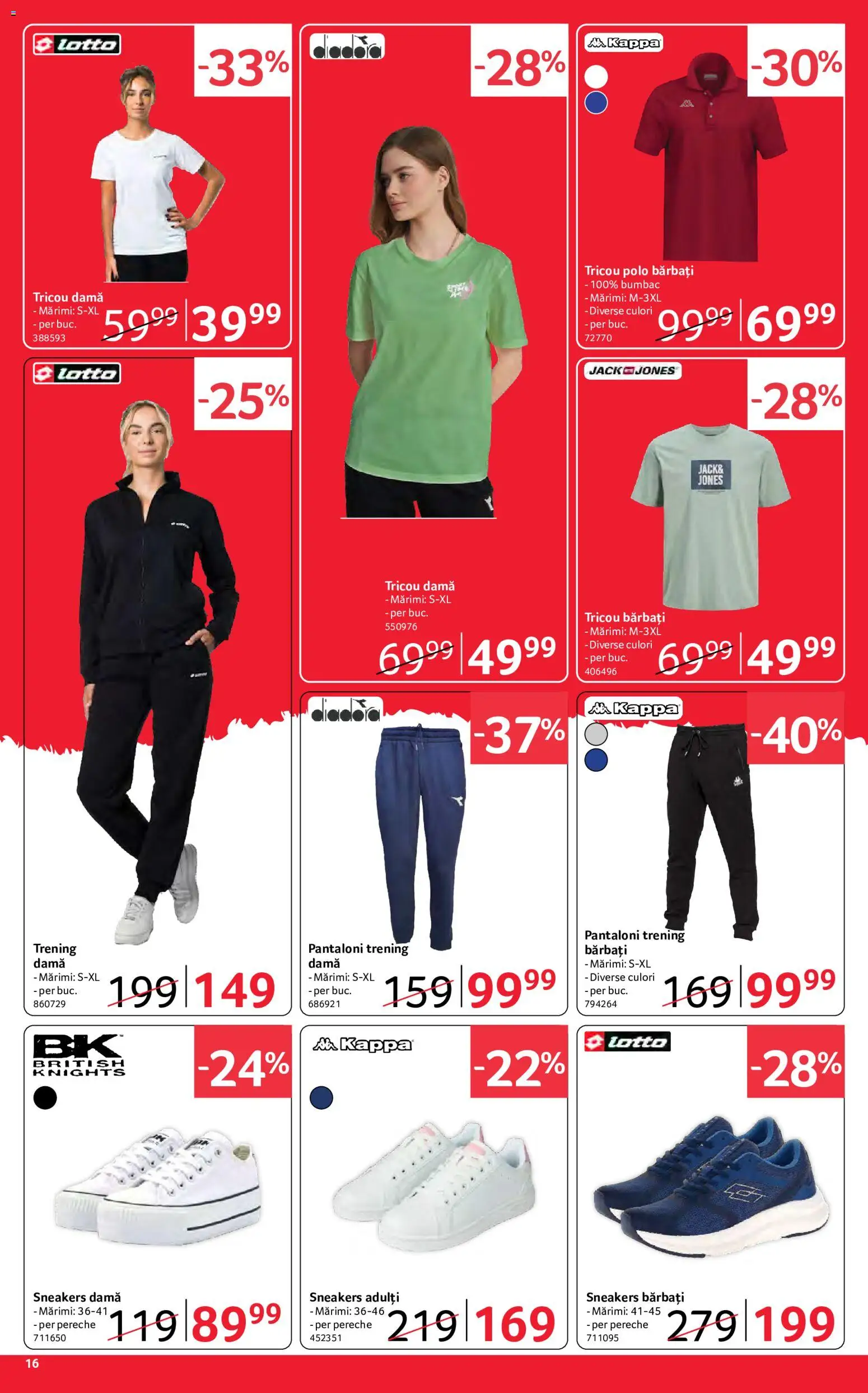 Noul catalog Selgros – valabil de la 15.05.2026 | Pagină: 16 | Produse: Trening, Tricou, Pantaloni