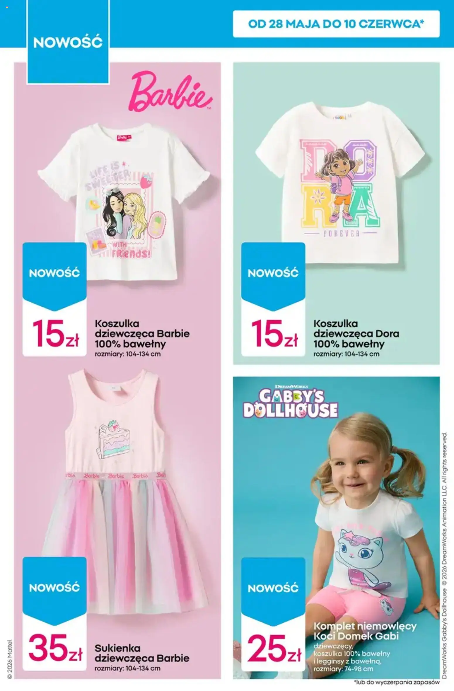 Pepco gazetka od 04.06.2026 | Strona: 10 | Produkty: Legginsy, Sukienka, Barbie