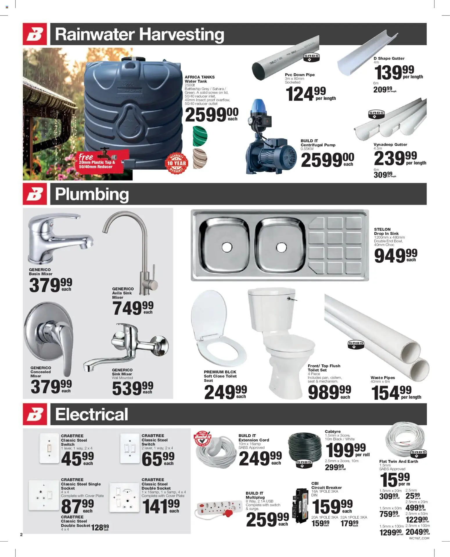 New Build It catalogue – valid from 23/07/2026 | Page: 2 | Products: Basin, Sink, Water, Peach