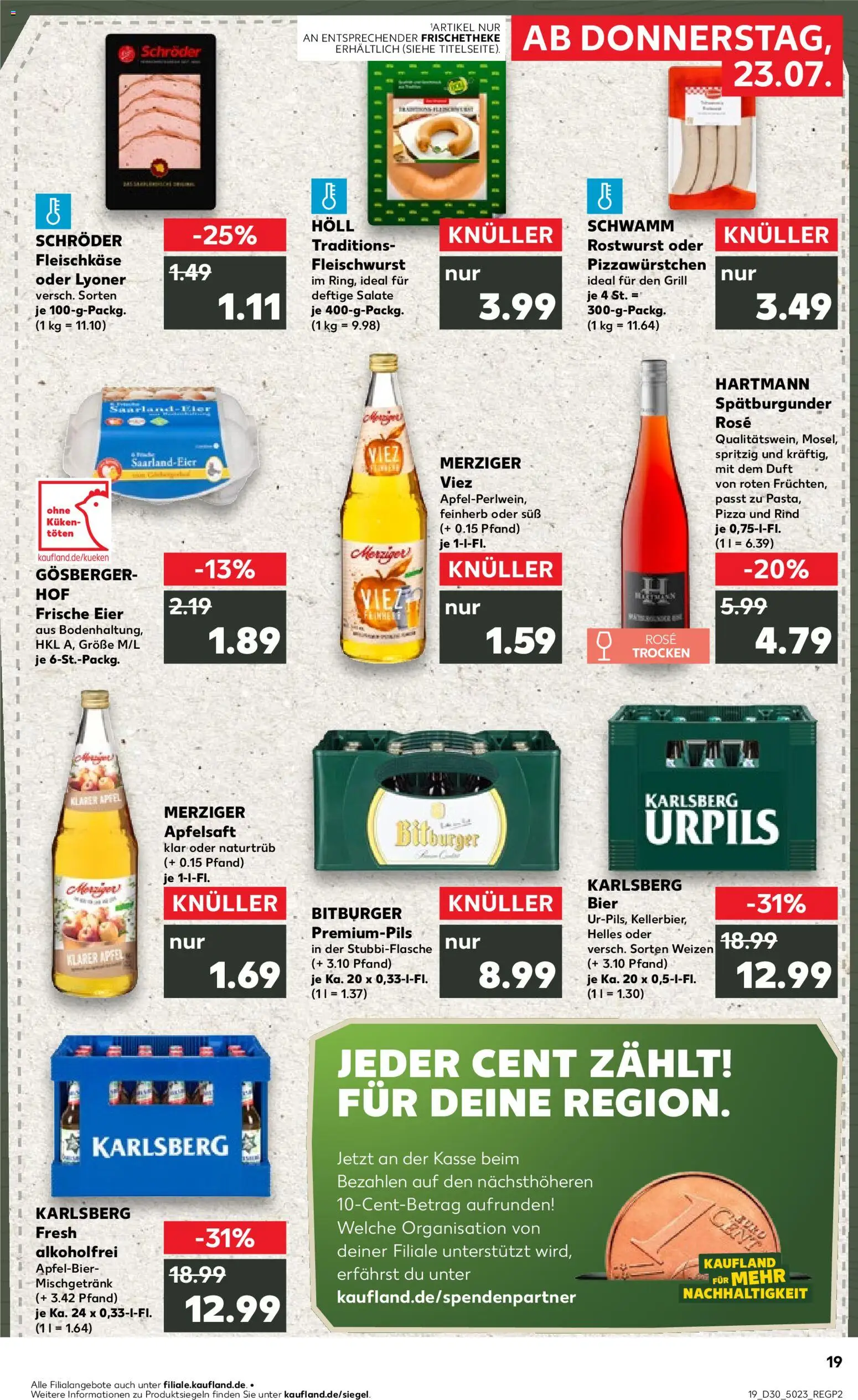Kaufland Německo leták - Völklingen od 23.07.2026 | Strana: 19 | Produkty: Pizza