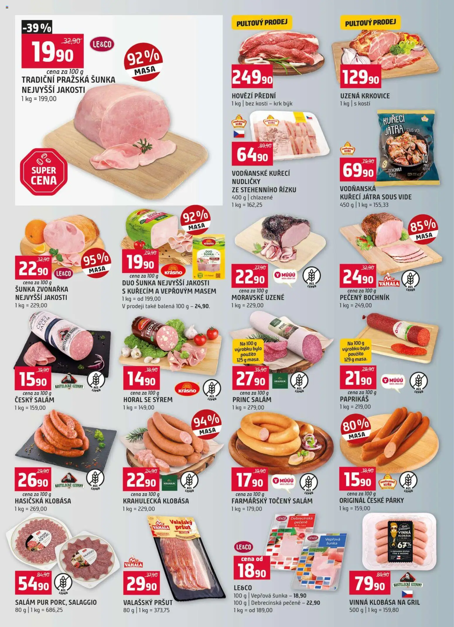 Terno leták od 12.08.2026 | Strana: 2 | Produkty: Hovězí, Sous vide, Uzeniny, Moravské uzené