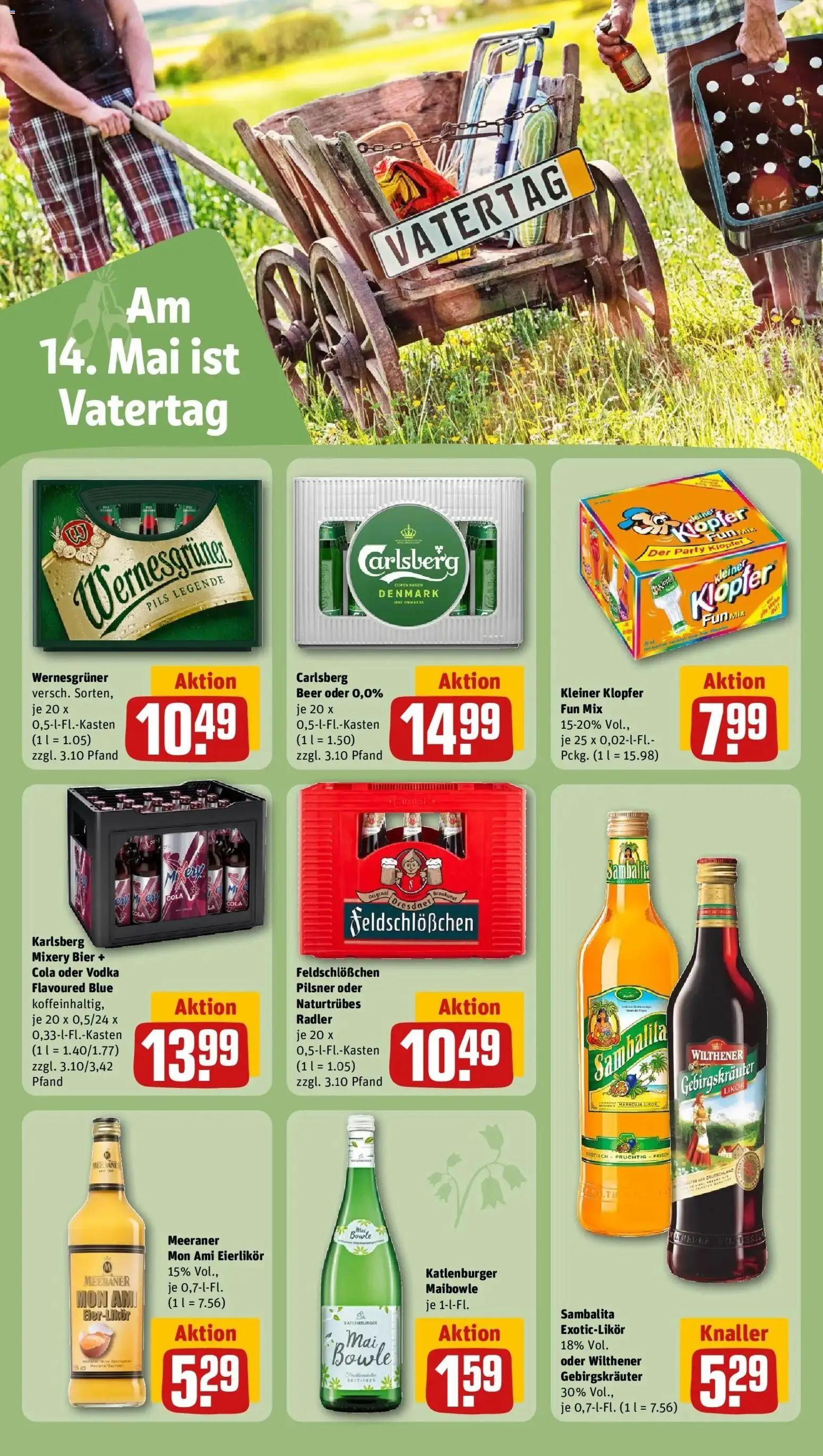 REWE Prospekt ab 04.05.2026 zum Blättern » Angebote | Seite: 22 | Produkte: Bier, Likör, Pils, Vodka