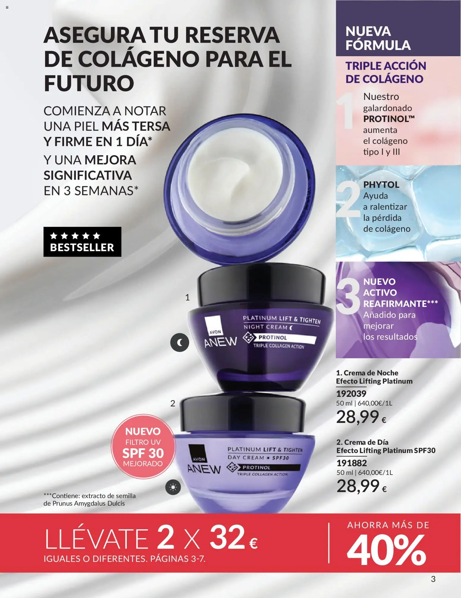 Catálogo AVON campaña 6 │ válido desde el 01.06.2026 | Página: 3 | Productos: Crema, Crema de día, Crema de noche
