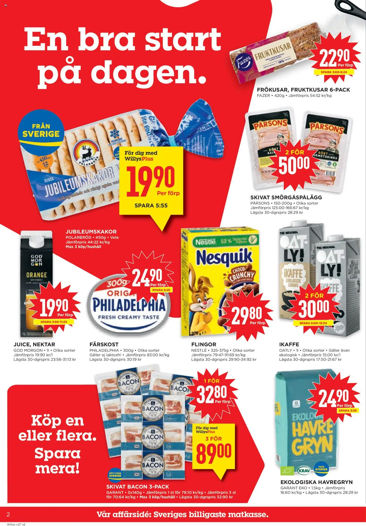 Willys reklamblad aktuell från 29/06/2026 | Sida: 2