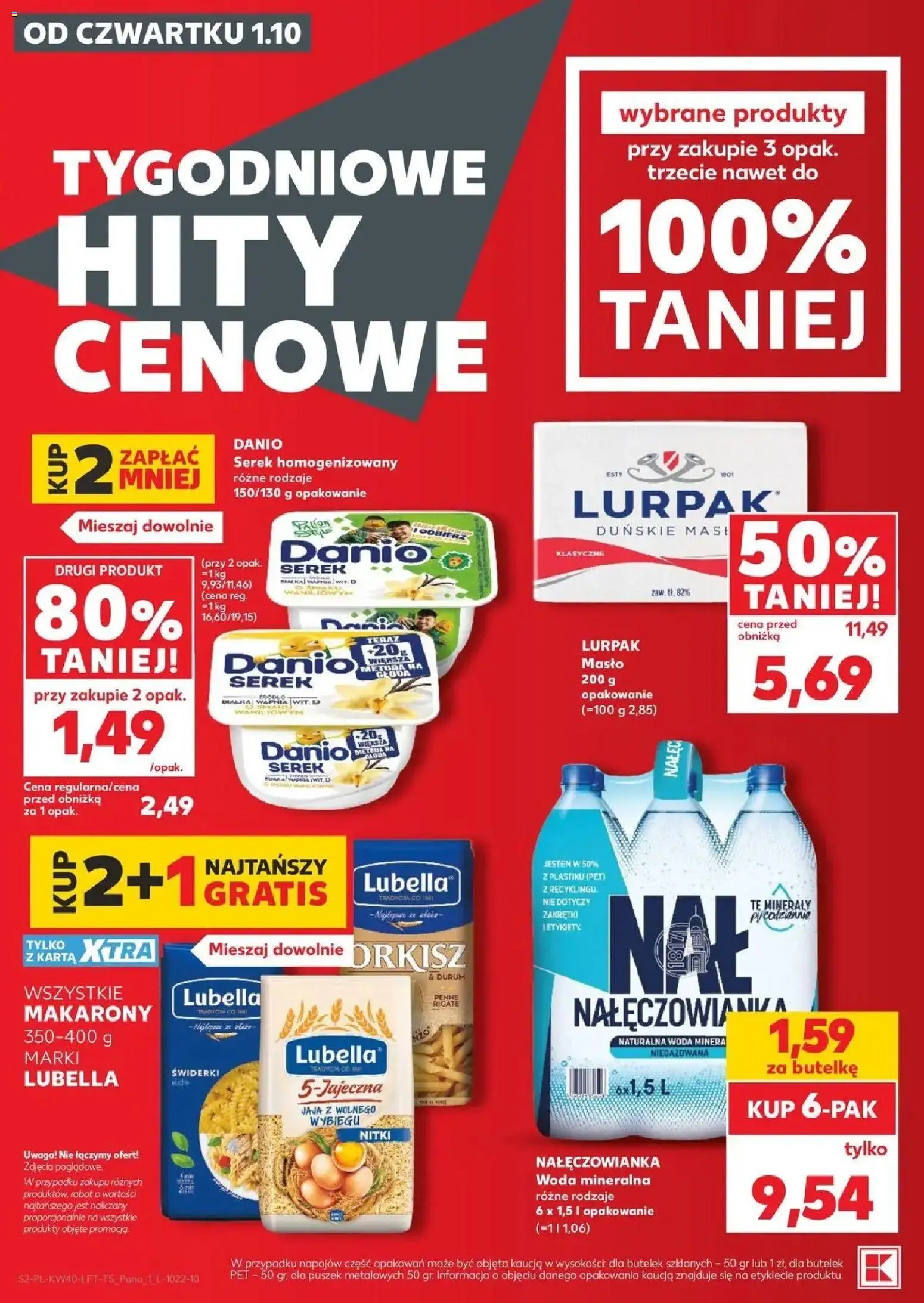 Kaufland gazetka od 01.10.2026 - od jutra PDF | Strona: 2 | Produkty: Serek, Woda mineralna, Woda, Jaja