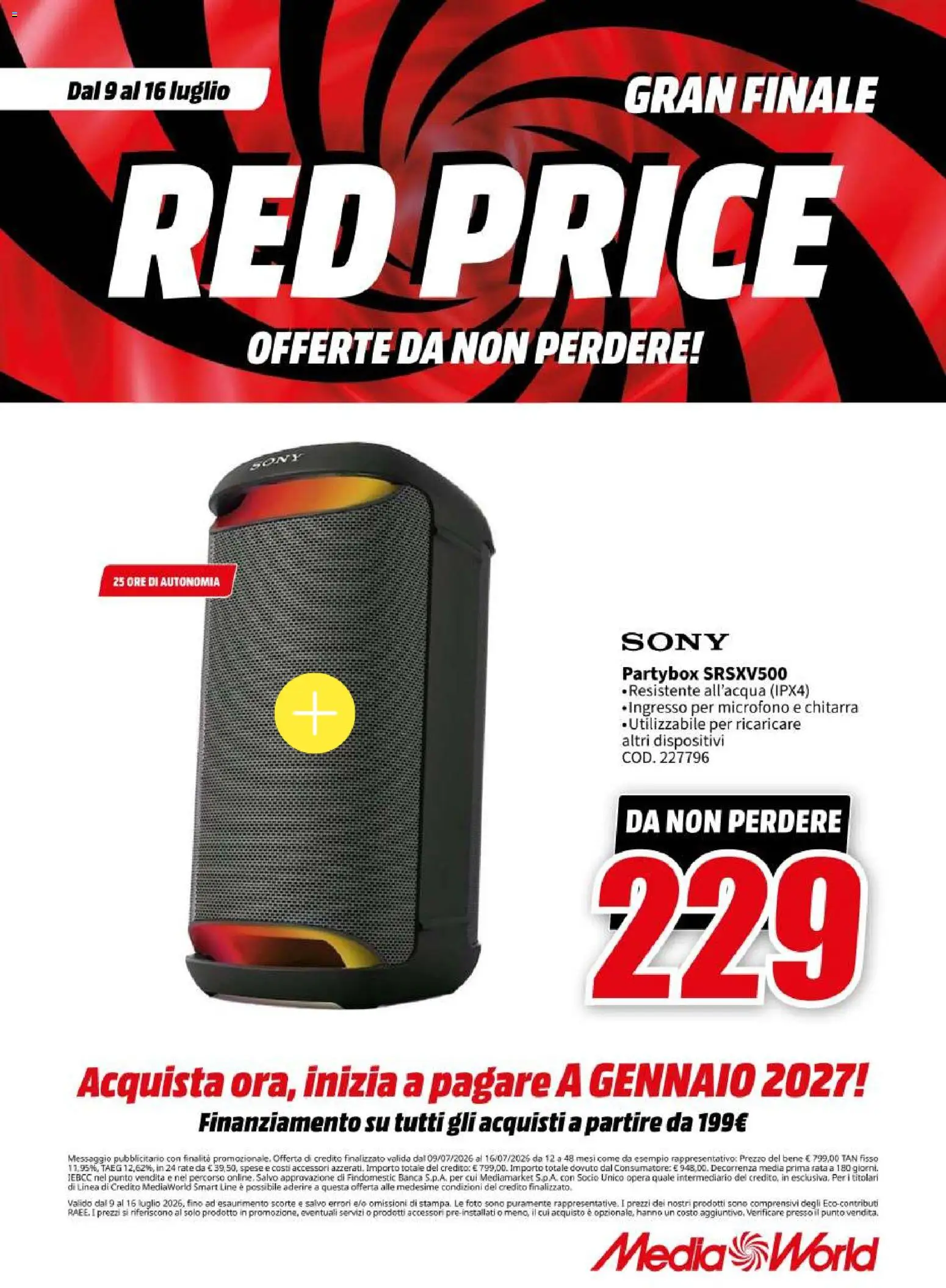 Volantino Media World del 09/07/2026 | Pagina: 14 | Prodotti: Microfono