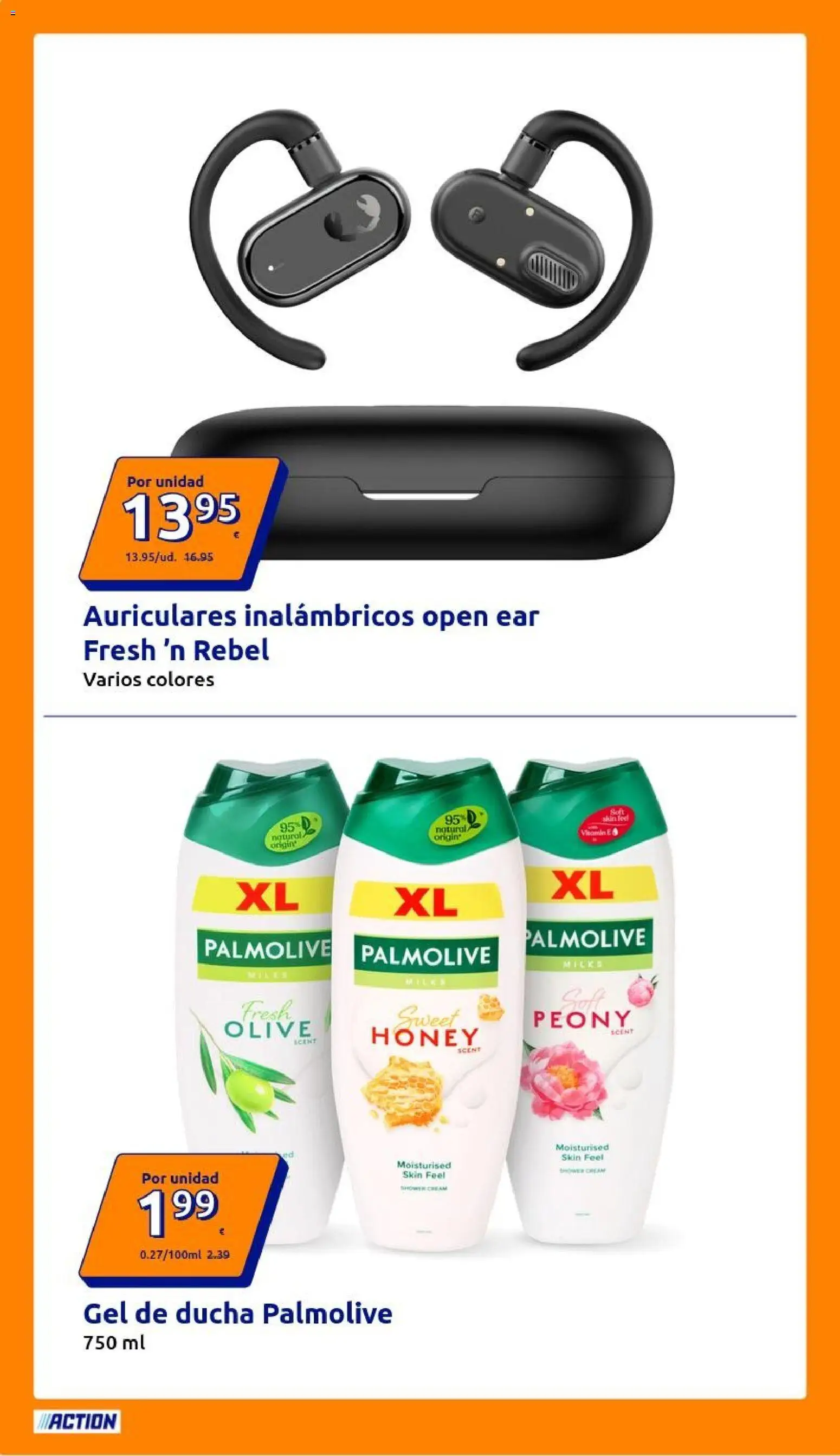 Action folleto │ válido desde el 19/08/2026 | Página: 4 | Productos: Gel de ducha, Auriculares, Auriculares inalámbricos, Ducha