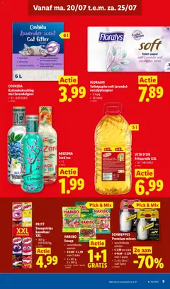 VITA D'OR Frituurolie XXL, 5L - 1,40 EUR/l - Voorbeeld van een folder van Lidl, geldig van 20/07/2026 | Pagina: 9 | Producten: Toiletpapier, Toilet, Mixer, Snoep