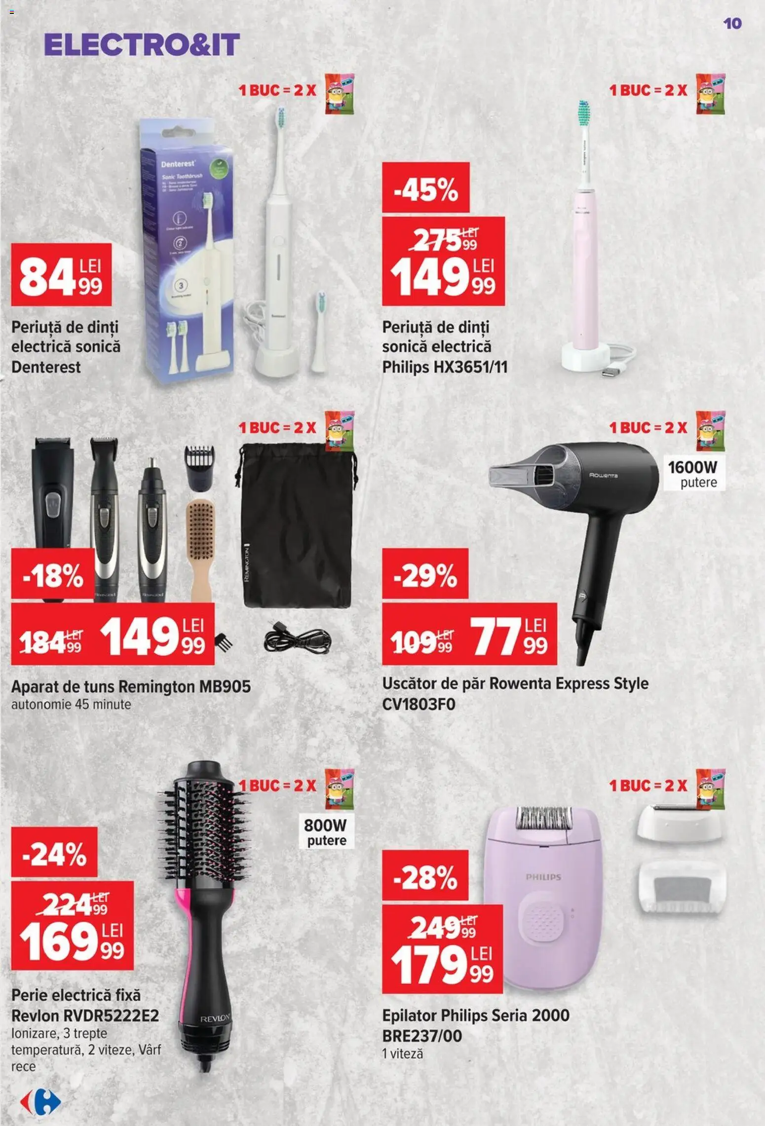 Noul catalog Carrefour – valabil de la 26.08.2026 | Pagină: 11 | Produse: Style, Electrică, Perie, Periuță de dinți