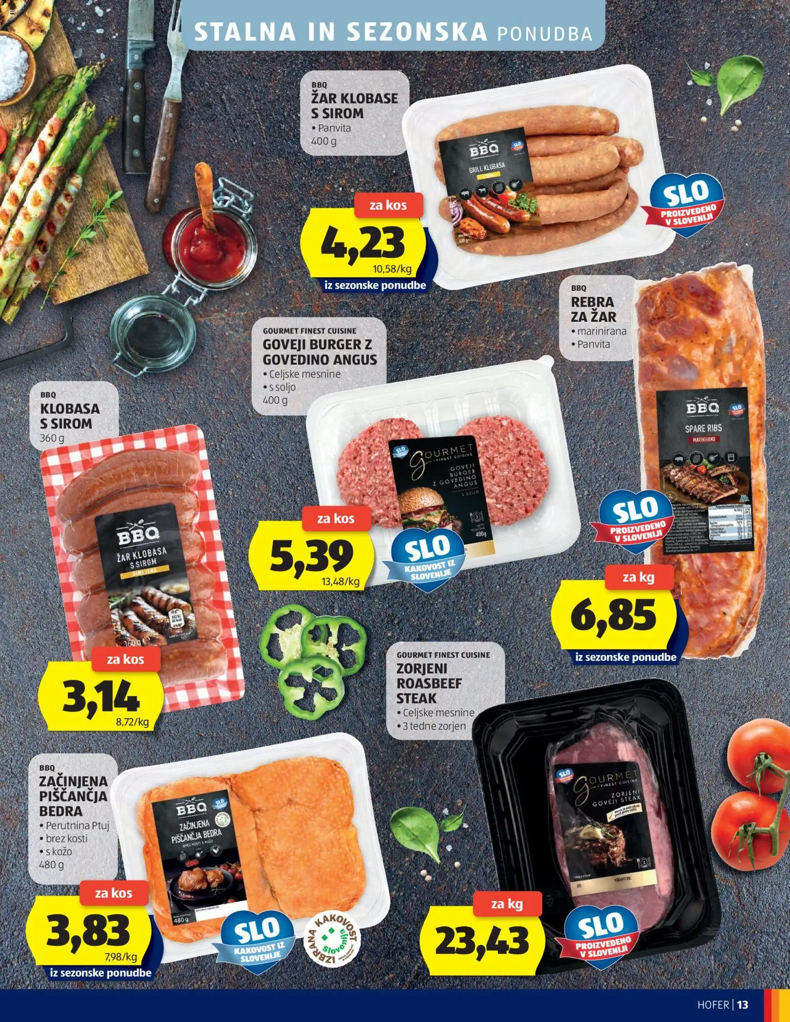 Hofer SI katalog | vrijedi od 29.07.2026 | Stranica: 13 | Proizvodi: Perutnina Ptuj