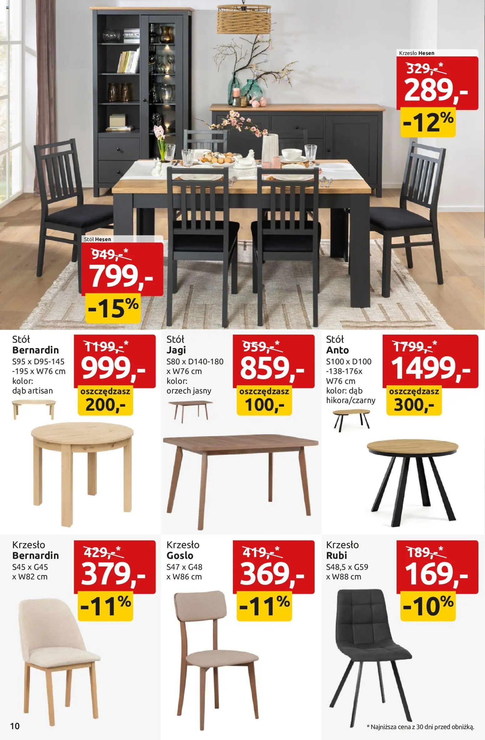 Black Red White promocje od 16.07.2026 | Strona: 10 | Produkty: Stół, Krzesło