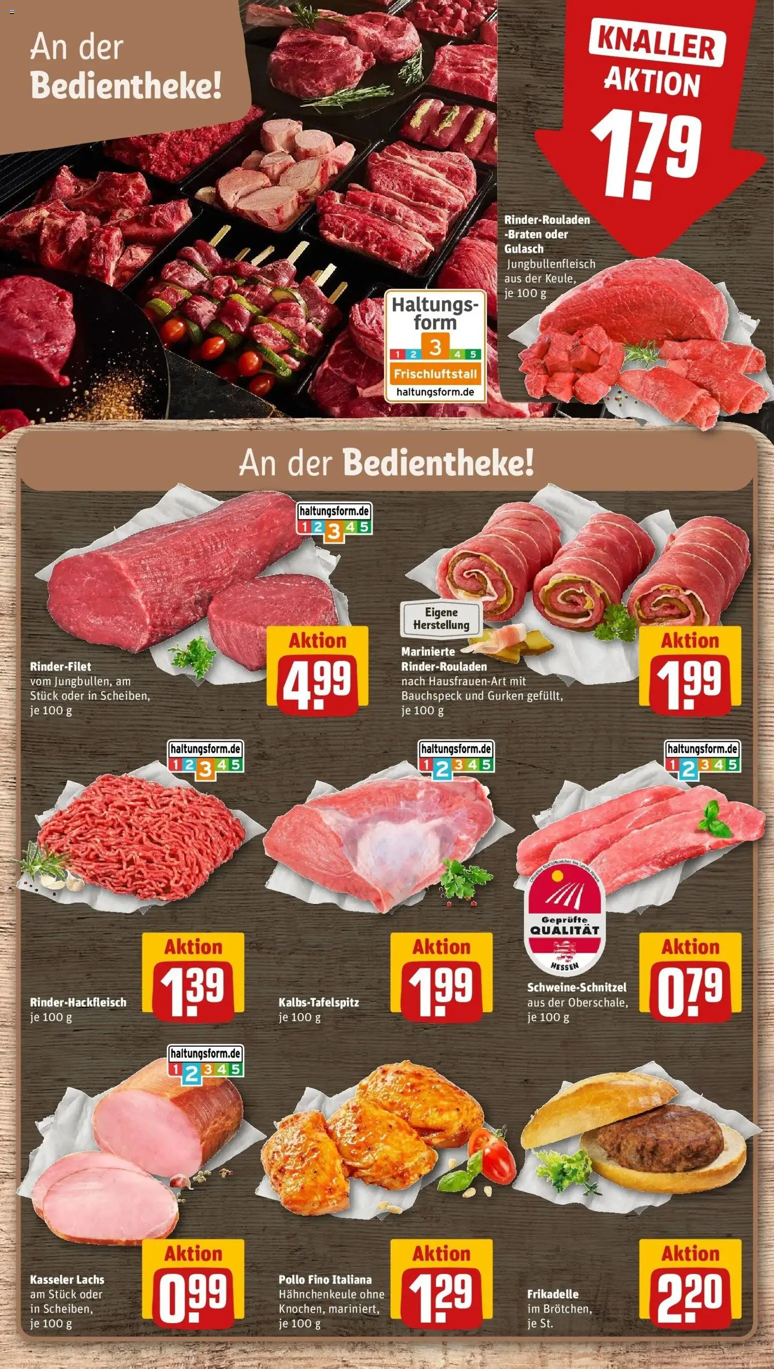 REWE Prospekt ab 26.10.2026 zum Blättern » Angebote | Seite: 8 | Produkte: Rinderfilet, Lachs, Gulasch, Gurken