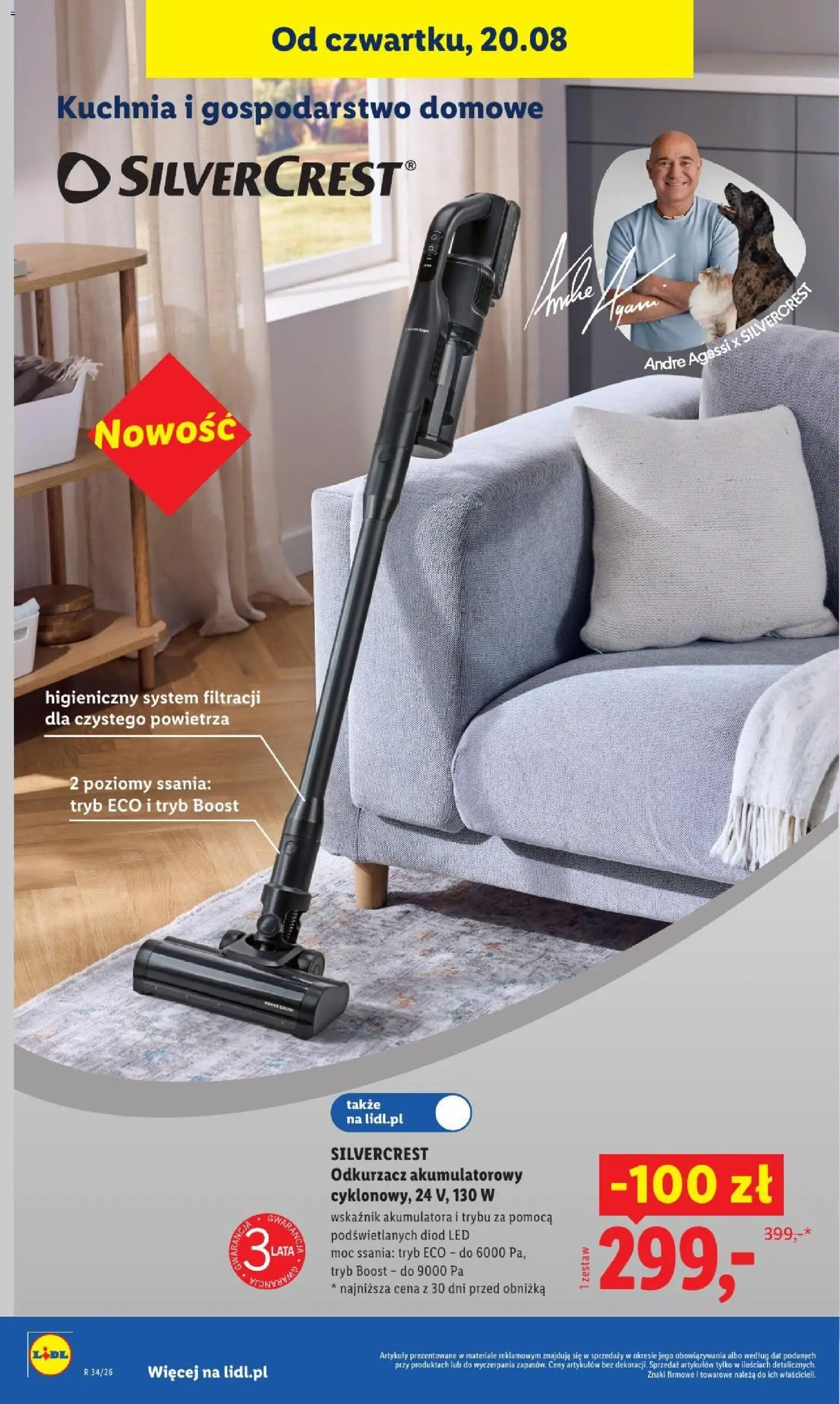 Lidl gazetka od 20.08.2026 | Strona: 38 | Produkty: Odkurzacz, Odkurzacz akumulatorowy, Cleaner