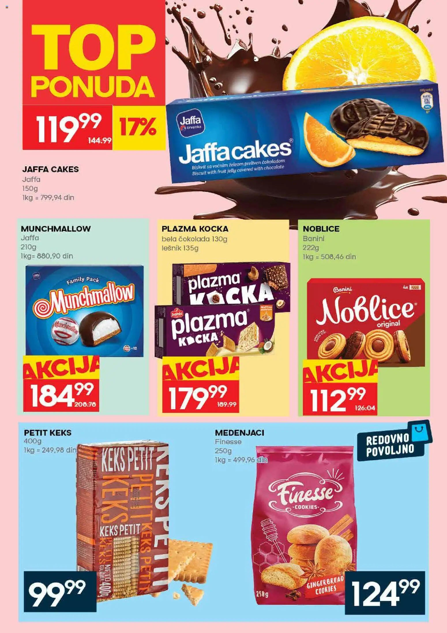 Idea katalog - važi od 09.04.2026 | Strana: 22 | Proizvode: Keks, Munchmallow, Noblice, Medenjaci