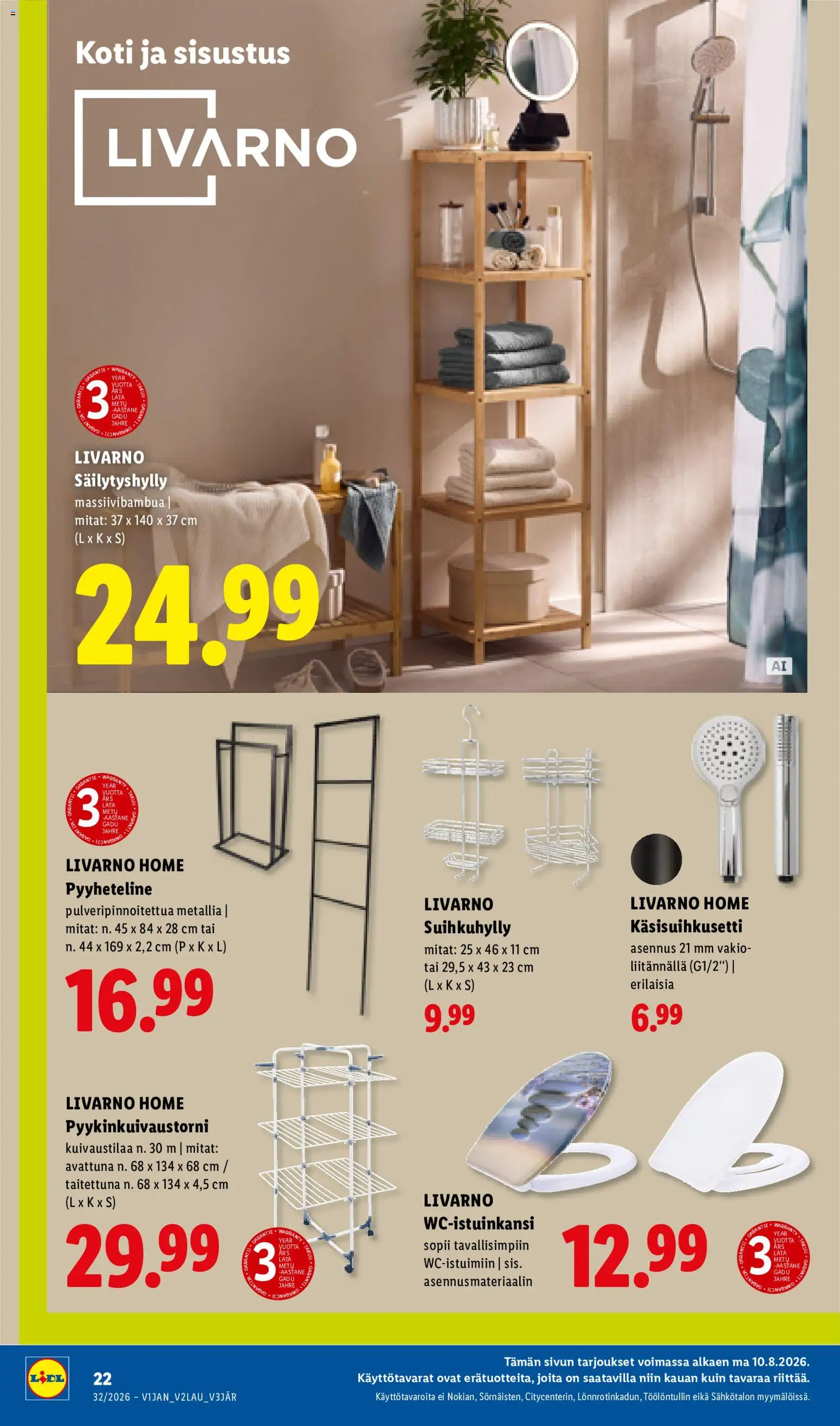 Lidl tarjoukset – voimassa 06/08/2026 alkaen | Sivu: 30