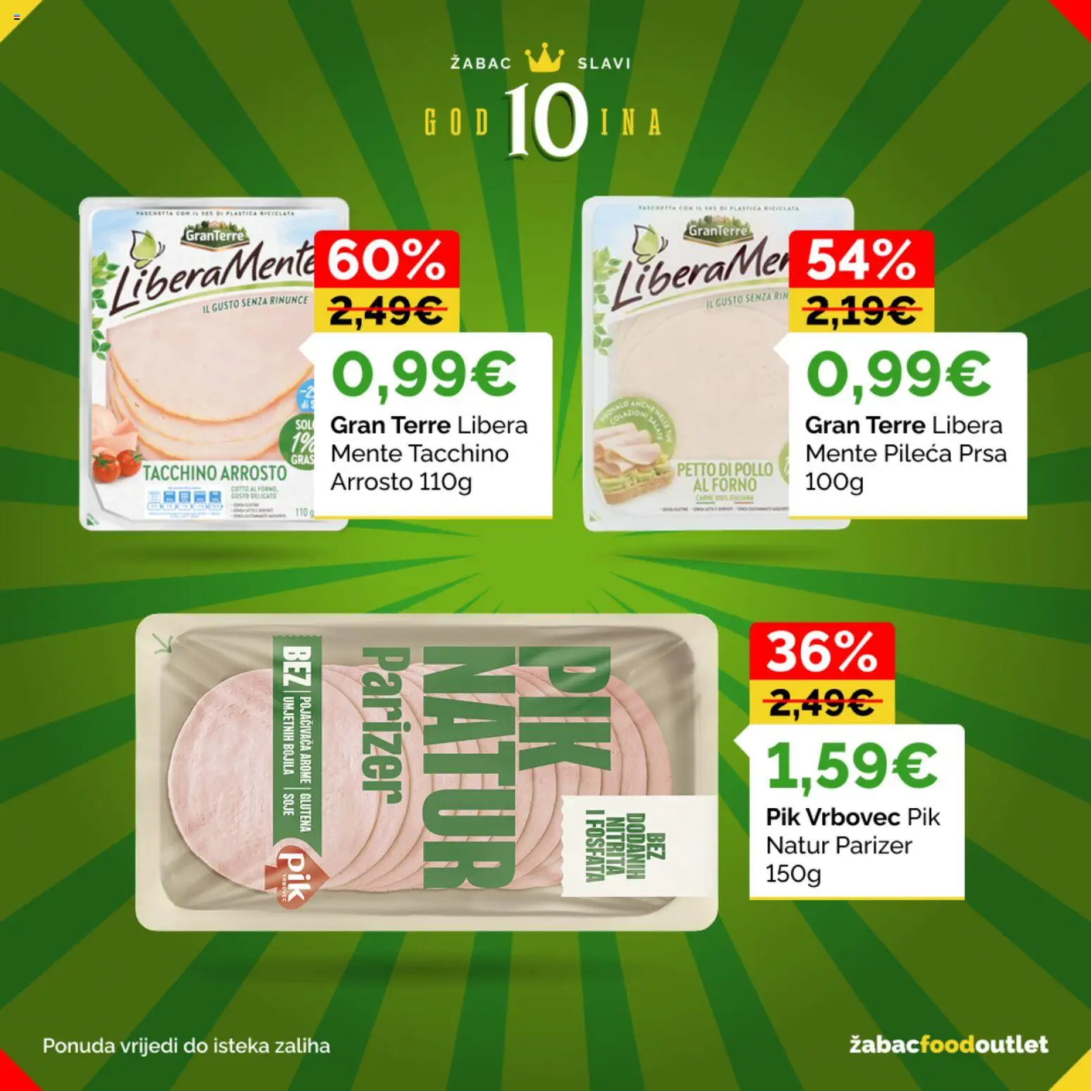Žabac katalog | vrijedi od 26.06.2026 | Stranica: 29 | Proizvodi: Pik Vrbovec, Parizer, Pileća prsa