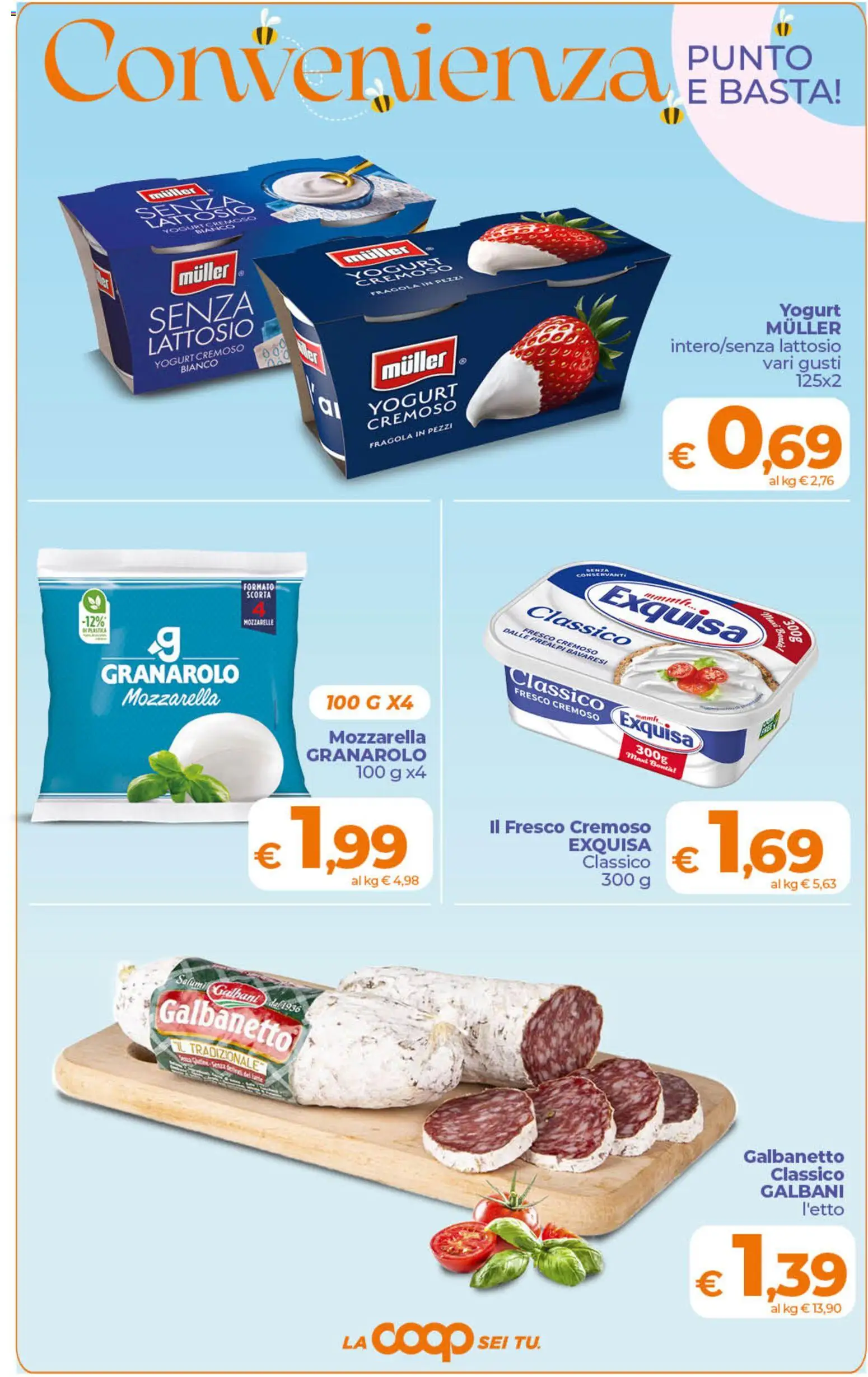 Volantino Ipercoop del 29.05.2026 | Pagina: 2 | Prodotti: Yogurt, Mozzarella