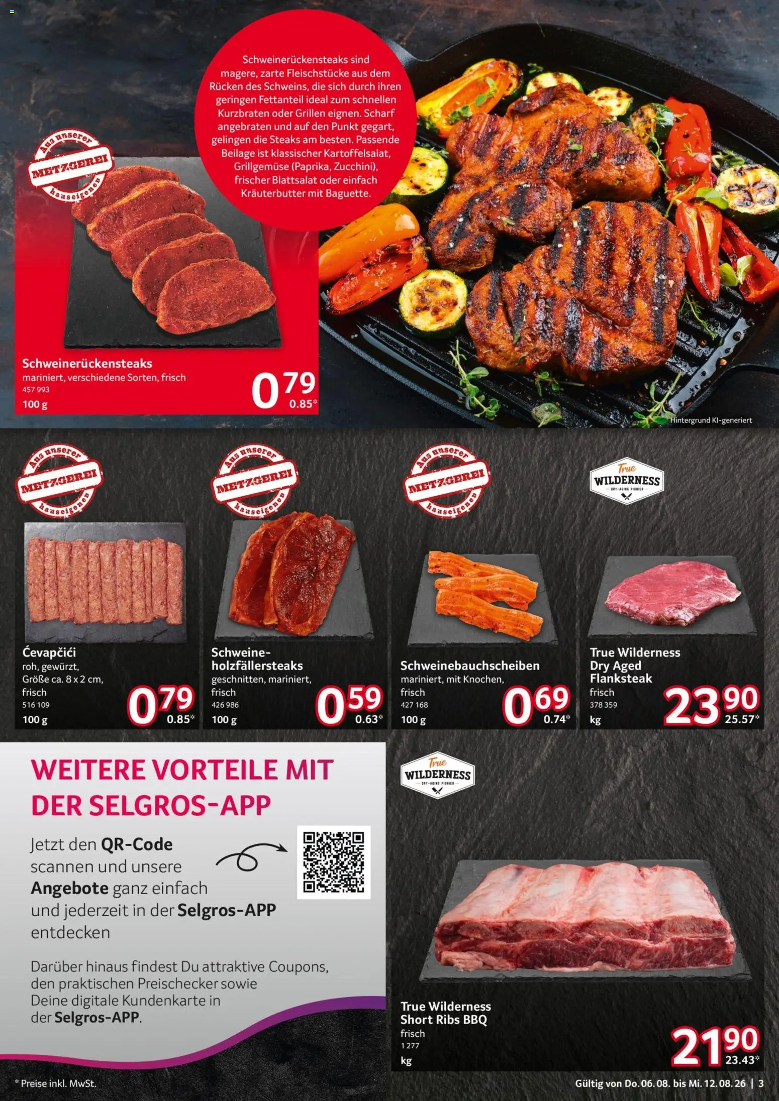 Selgros Prospekt – gültig ab 06.08.2026 | Seite: 3 | Produkte: Cevapcici, Kräuterbutter