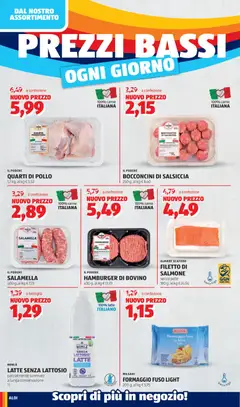 Anteprima del volantino FORMAGGIO FUSO LIGHT, 200 g, al kg € 5,75 valido a partire dal 15.06.2026 | Pagina: 2