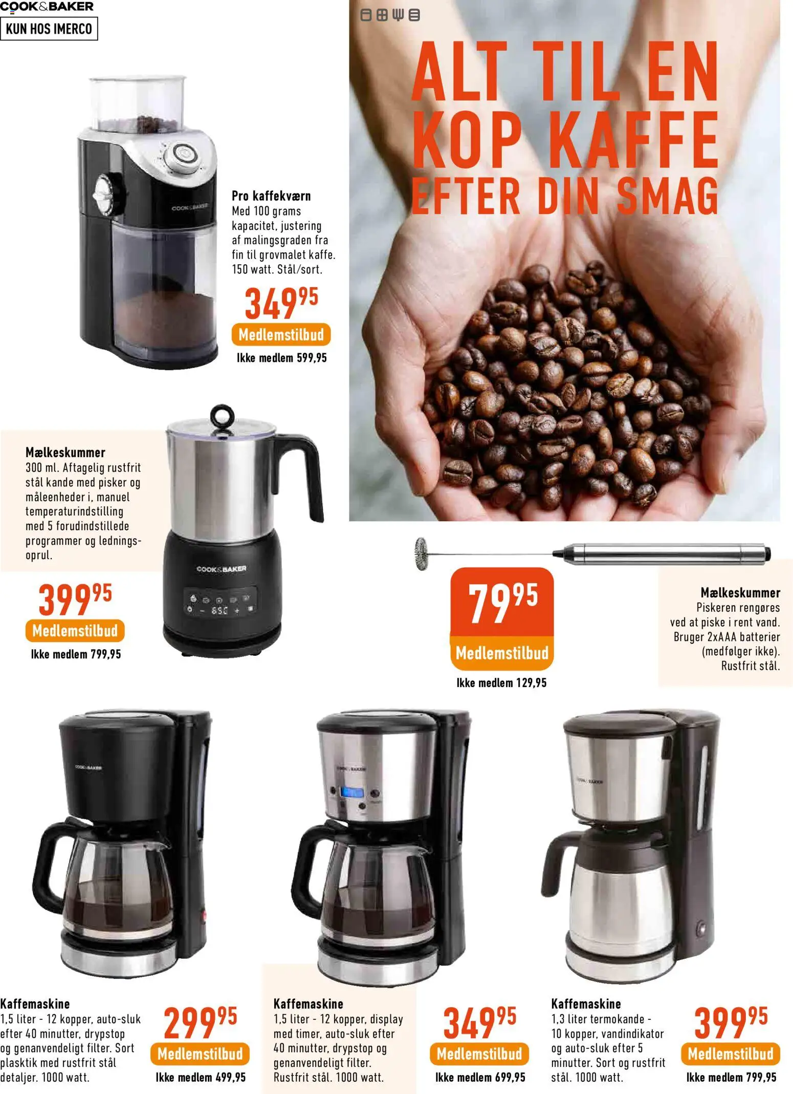 Imerco tilbudsavis – gyldig fra 28/08/2026 | Side: 9 | Produkter: Kaffe, Batterier, Kaffemaskine