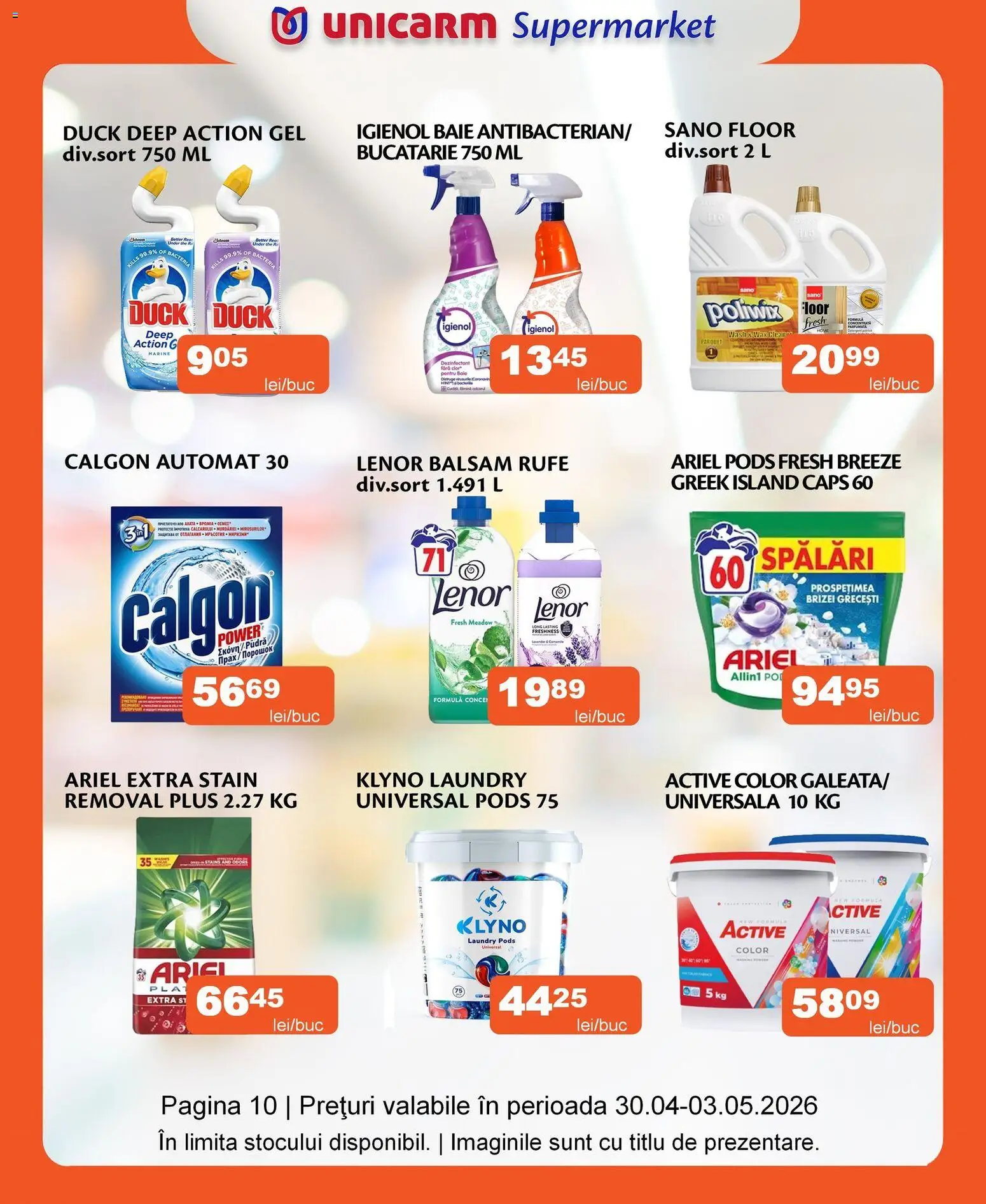 Noul catalog Unicarm – valabil de la 30.04.2026 | Pagină: 10 | Produse: Bucătărie, Balsam
