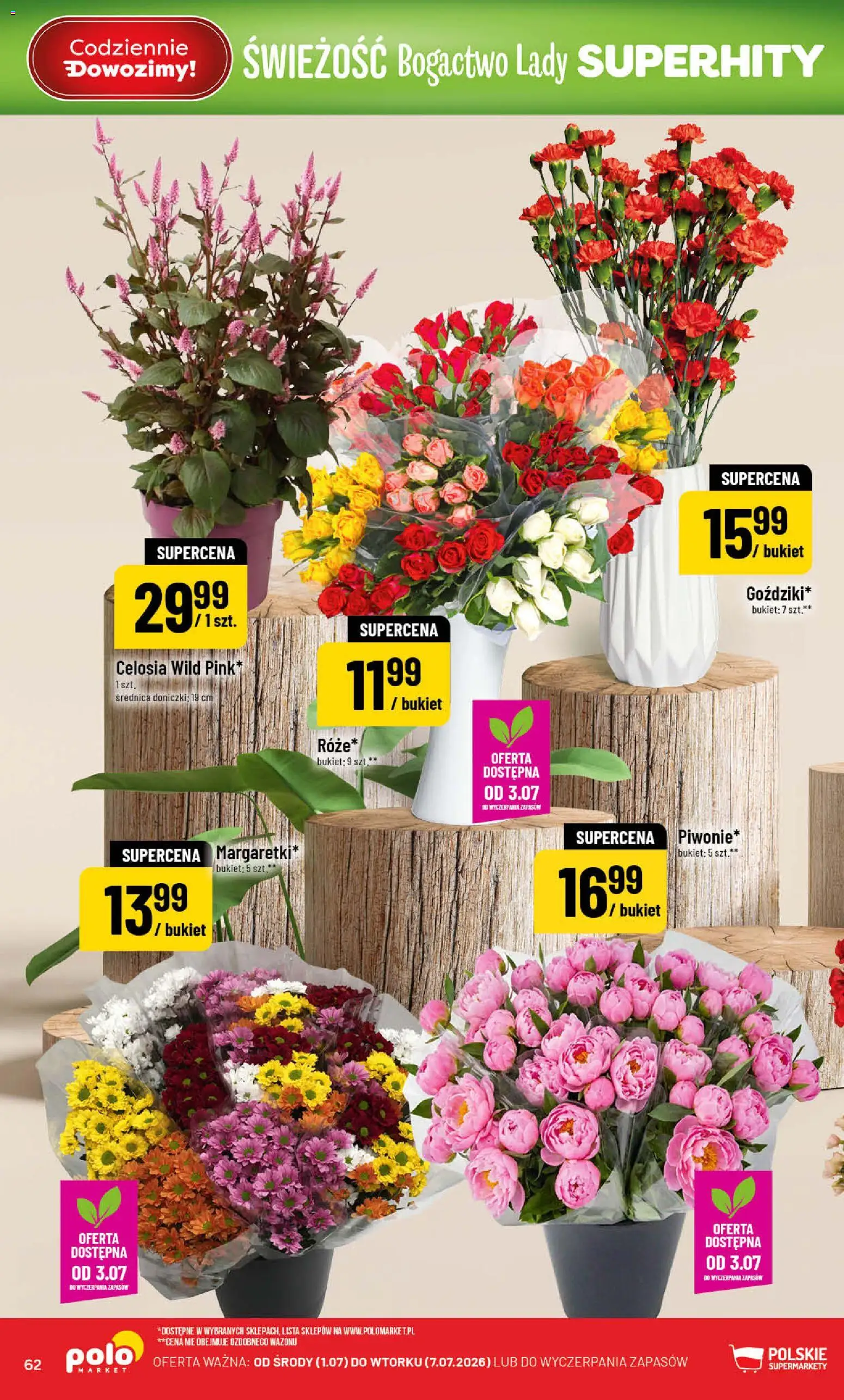 POLOmarket gazetka od 01.07.2026 | Strona: 62 | Produkty: Doniczki