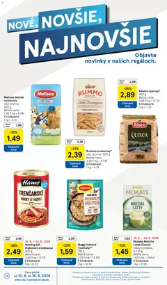 Tesco leták platný od 10.06.2026 | Strana: 26 | Produkty: Penne, Cestoviny, Párky