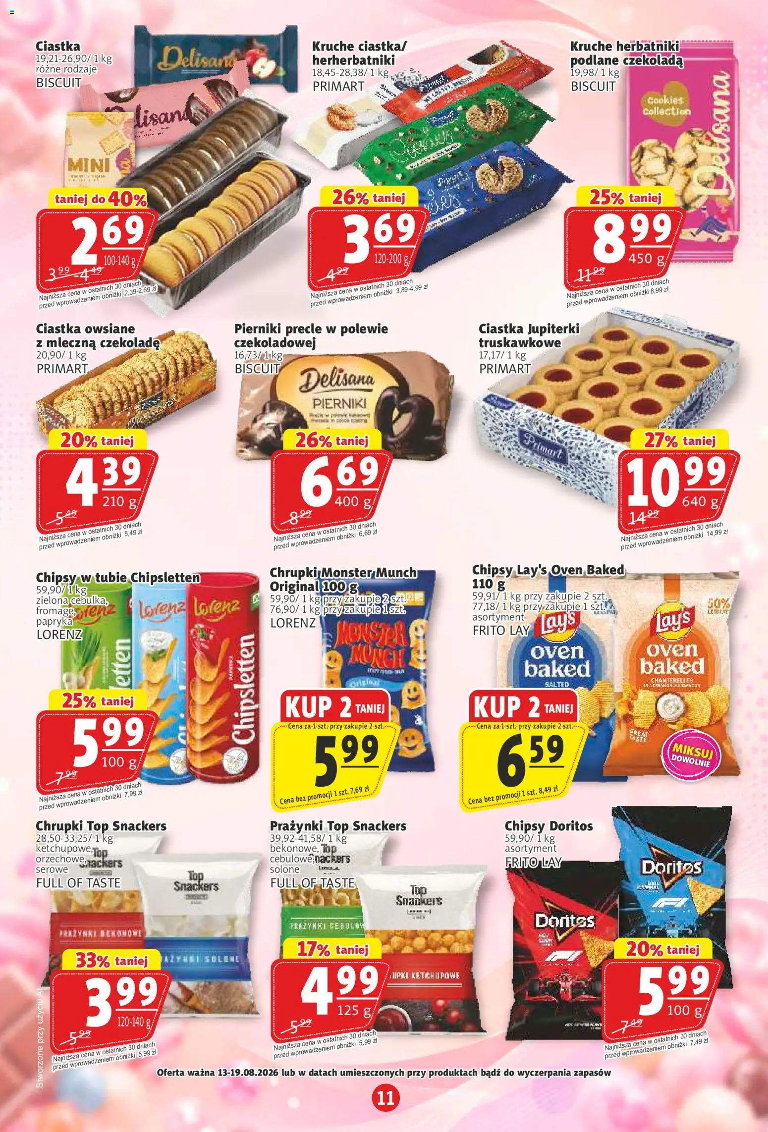 Prim Market gazetka od 13.08.2026 | Strona: 11 | Produkty: Pierniki, Papryka, Ciastka, Ciastka owsiane