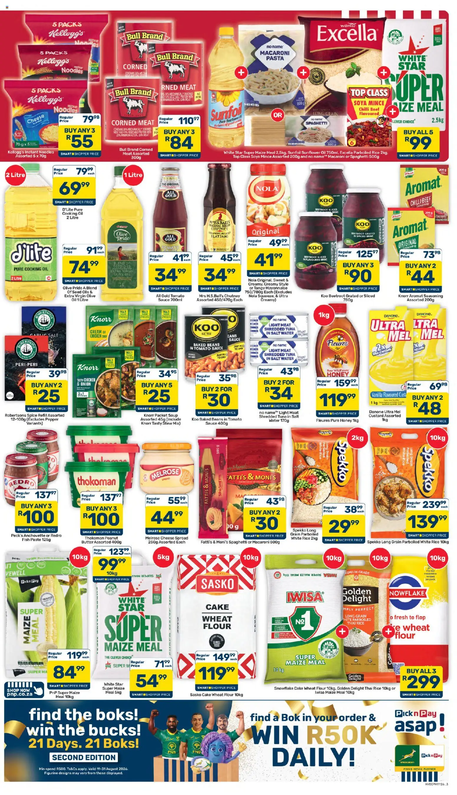 New Pick n Pay catalogue – valid from 25/08/2026 | Page: 3 | Products: Spread, Protein, Fish, Soup