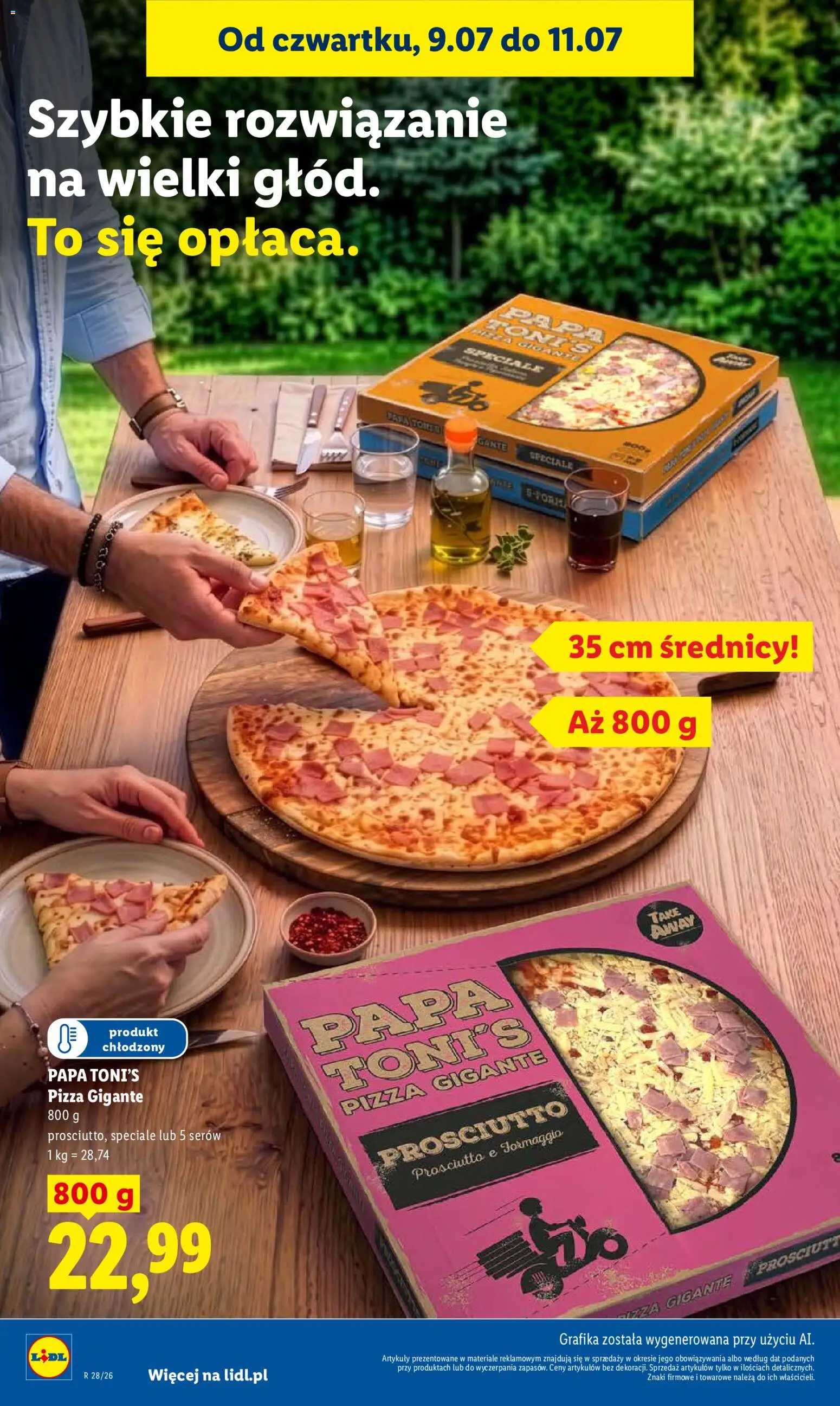 Lidl gazetka od 09.07.2026 | Strona: 82 | Produkty: Prosciutto, Pizza