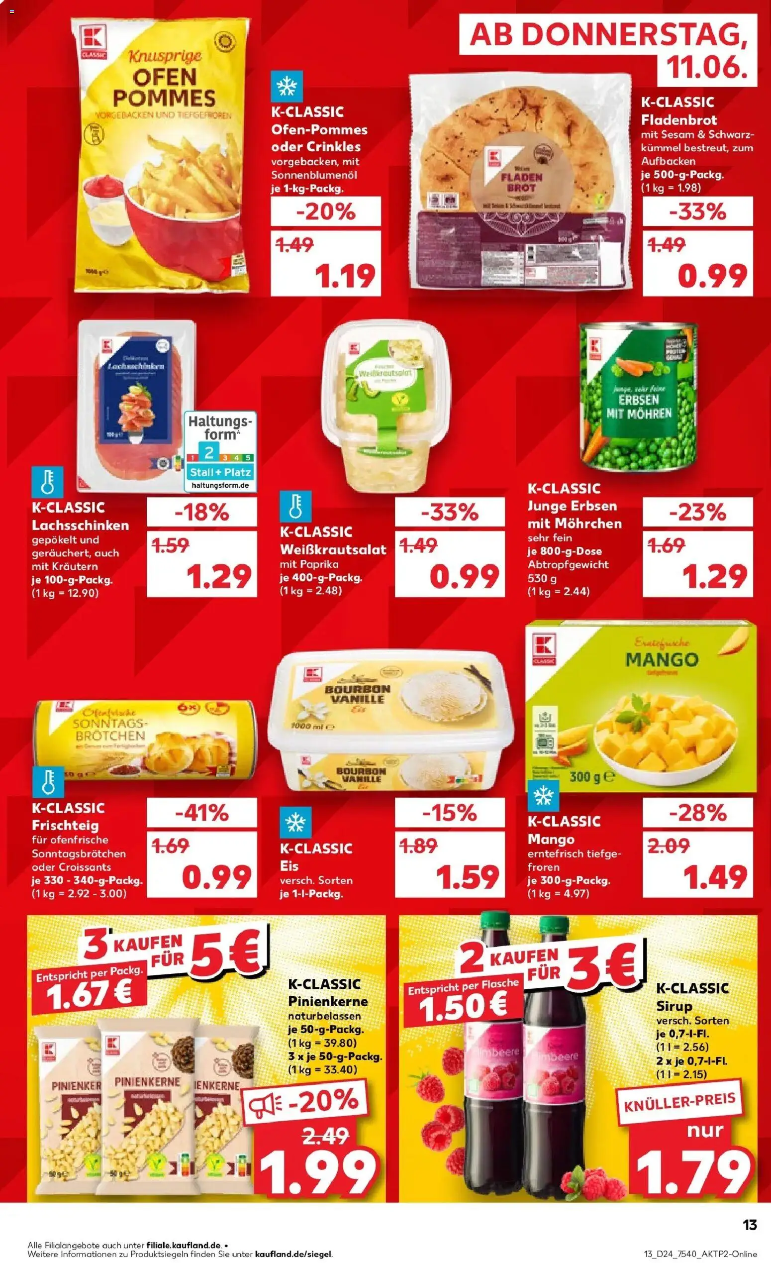 Kaufland Prospekt Torgau – gültig ab 08.06.2026 | Seite: 22 | Produkte: Ofen, Pommes, Sirup, Bourbon