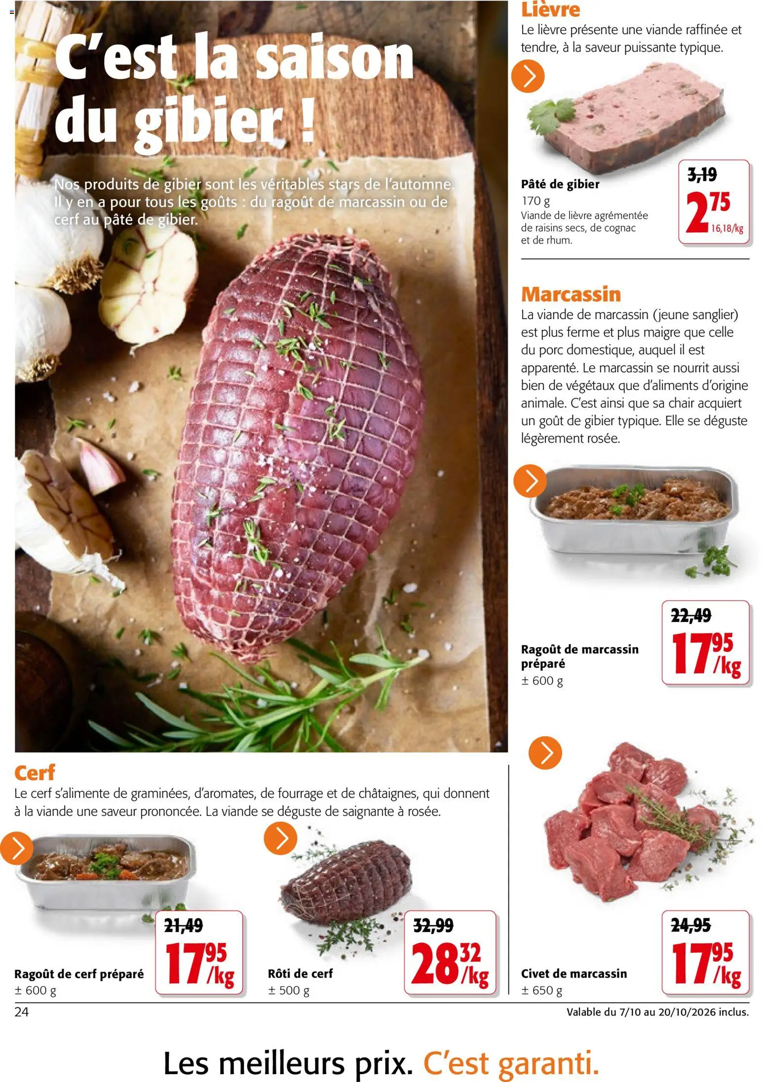 {H1} | Page: 24 | Produits: Cognac, Pâte, Viande, Porc