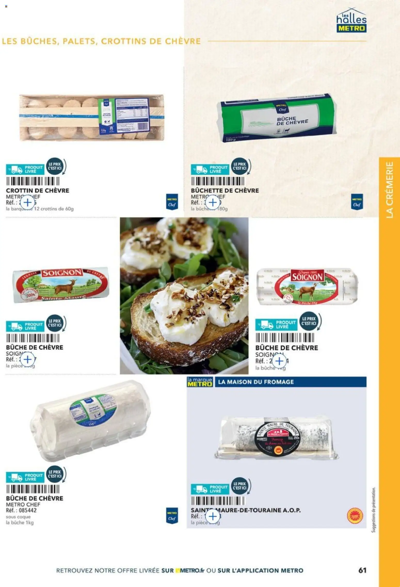 {H1} | Page: 61 | Produits: Fromage, Livre