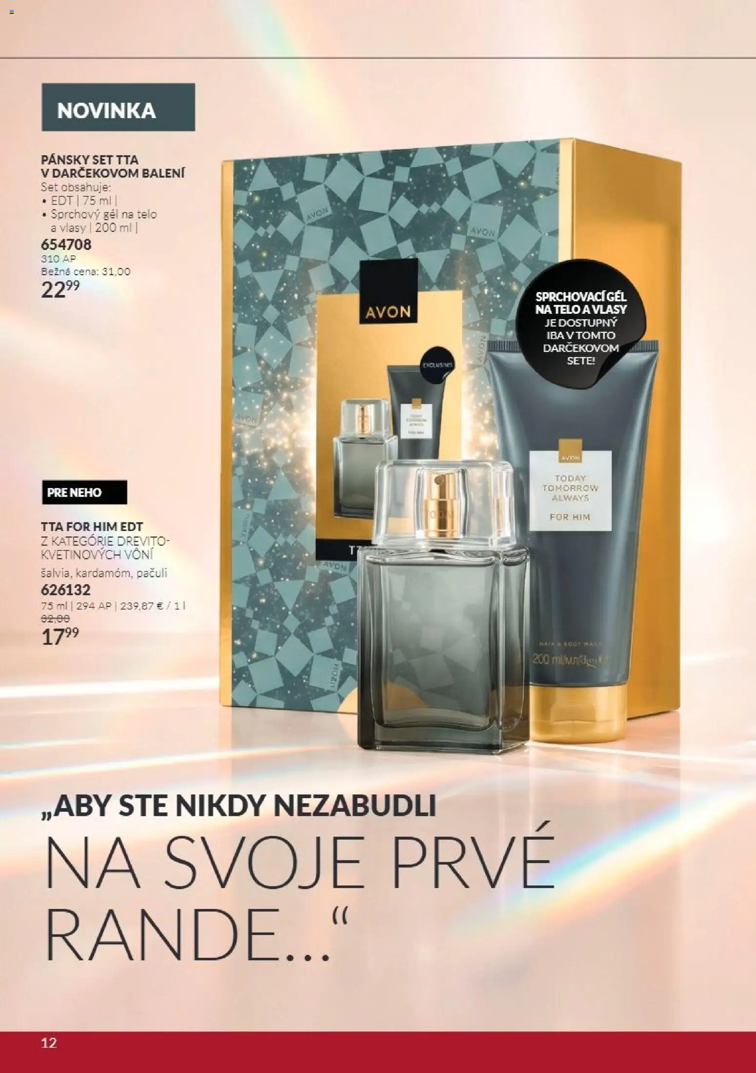 Nové Avon akcie – leták je platný od 01.11.2026 | Strana: 12 | Produkty: Sprchový gél
