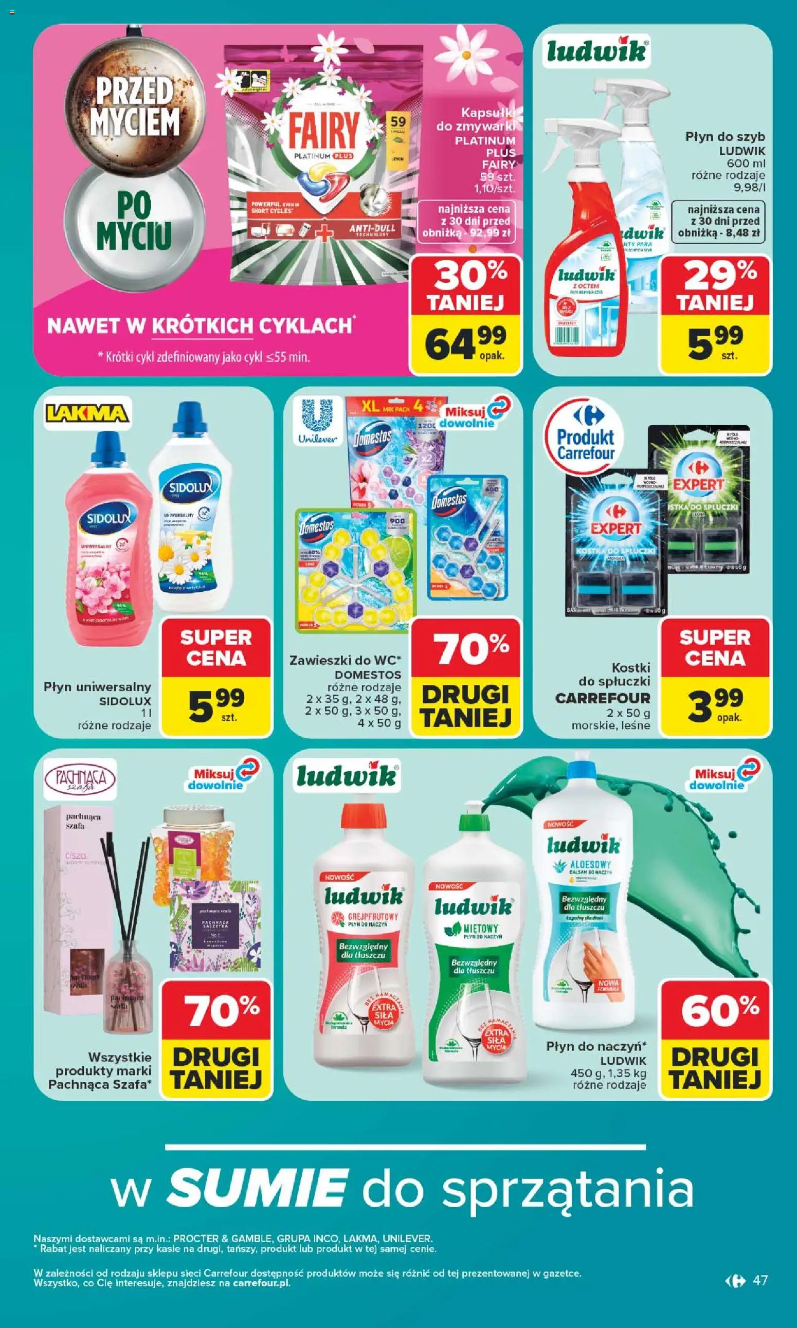 Carrefour gazetka od 29.06.2026 | Strona: 49 | Produkty: Domestos, Fairy