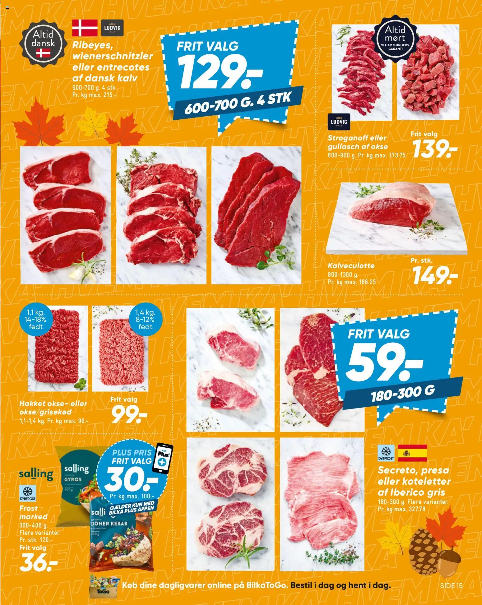 Bilka tilbudsavis – gyldig fra 09/10/2026 | Side: 20 | Produkter: Dagligvarer, Koteletter, Kebab